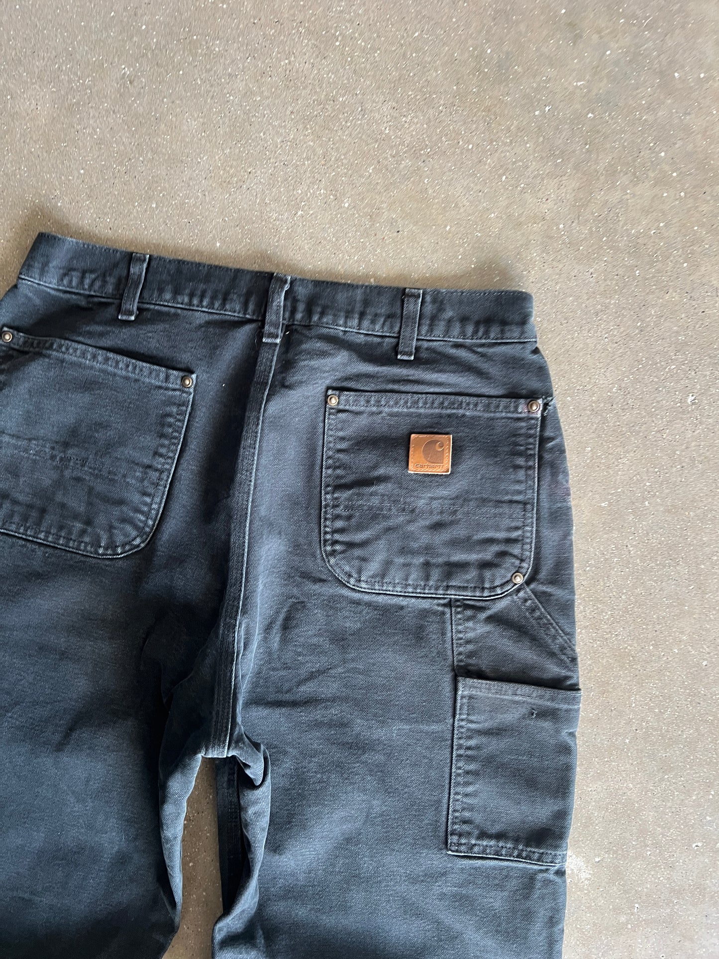 Vintage Black Carhartt Double Knee Pants - 34x34