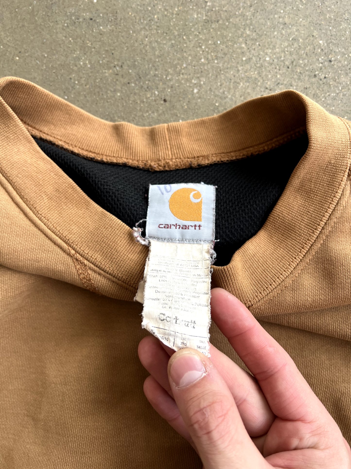 Vintage Tan Carhartt Crewneck - 2XL
