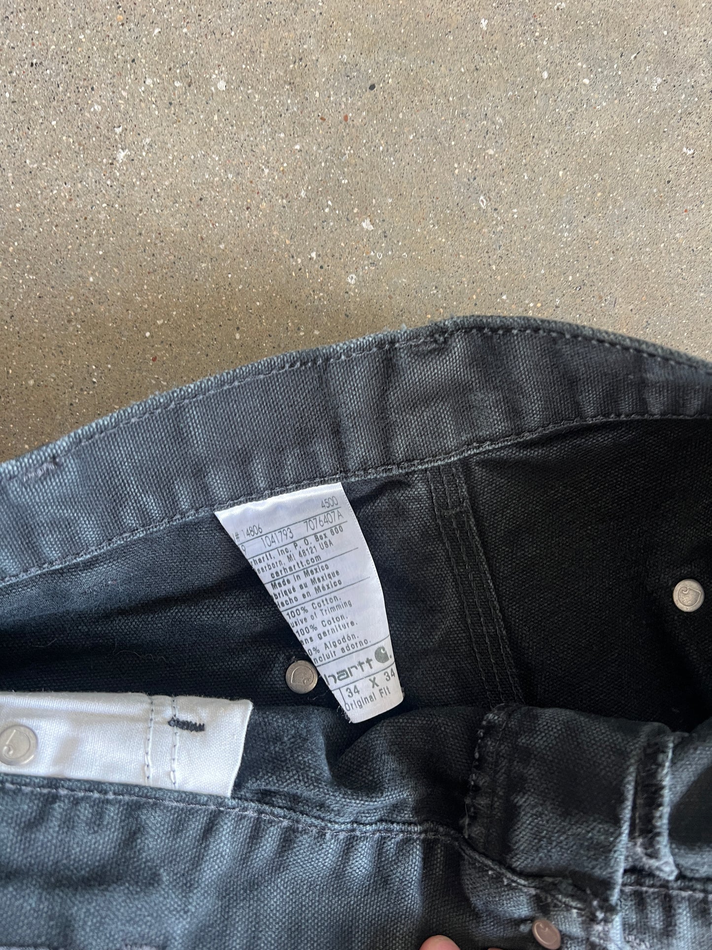 Vintage Black Carhartt Double Knee Pants - 34x34