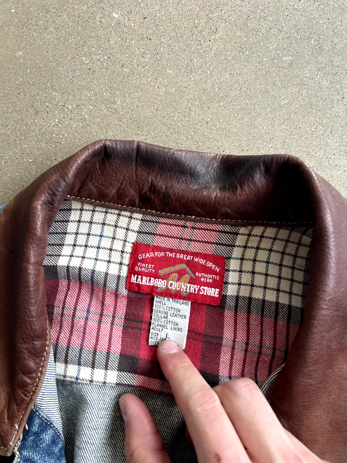 Vintage Denim Marlboro Jacket - L