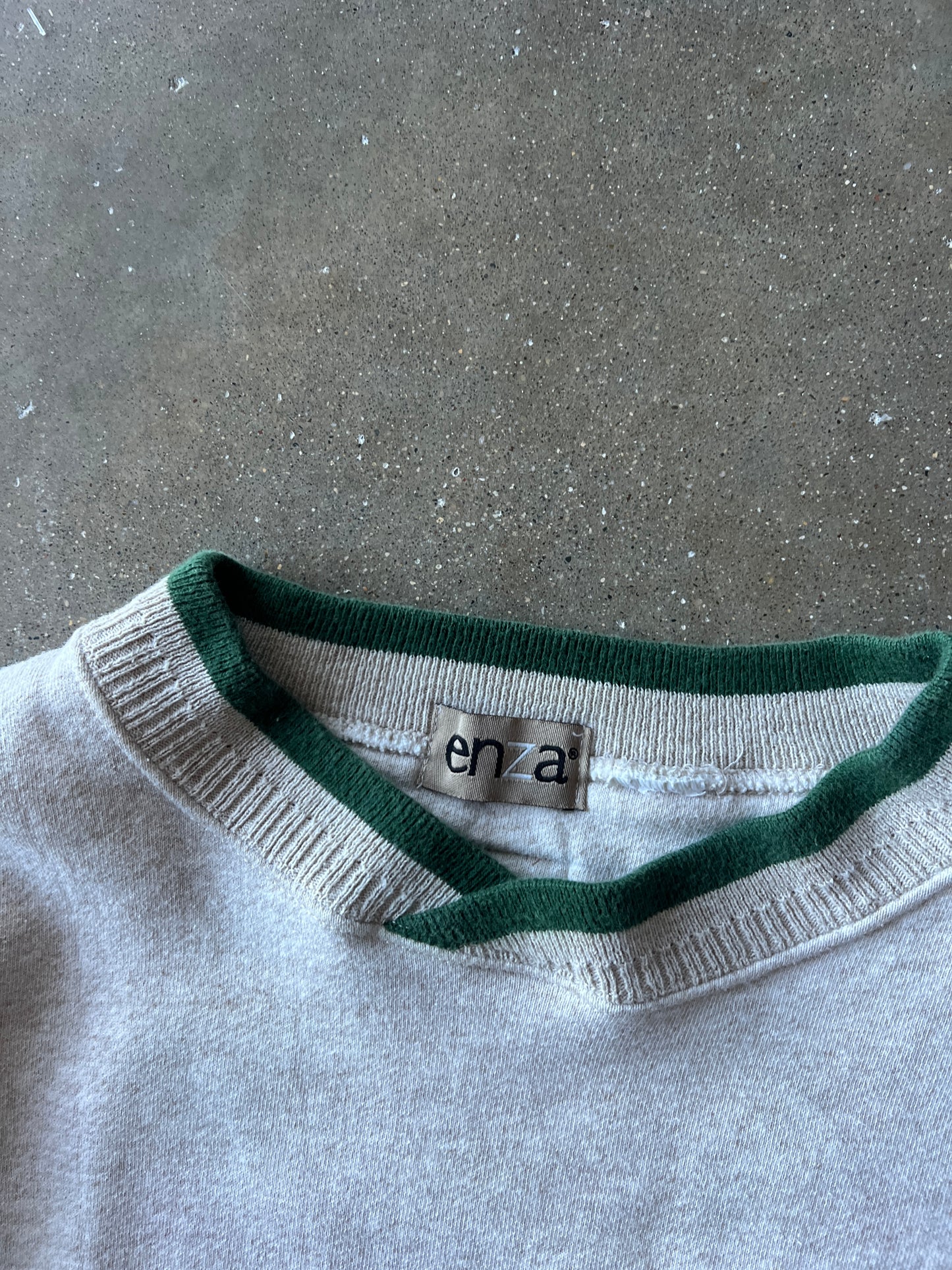 Vintage Embroidered Rustic Crew Neck Sweater -