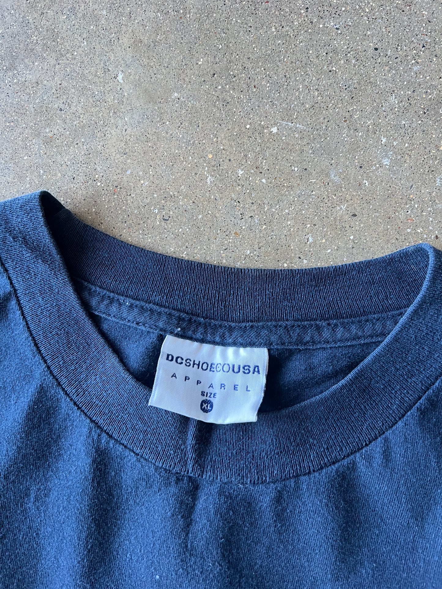 Vintage Navy Blue DC T-shirt - XL