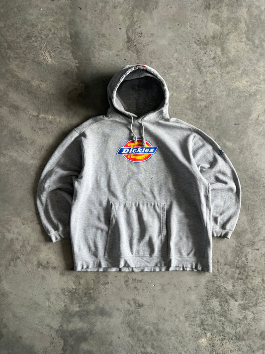 Vintage Distressed Grey Dickies Hoodie - XL