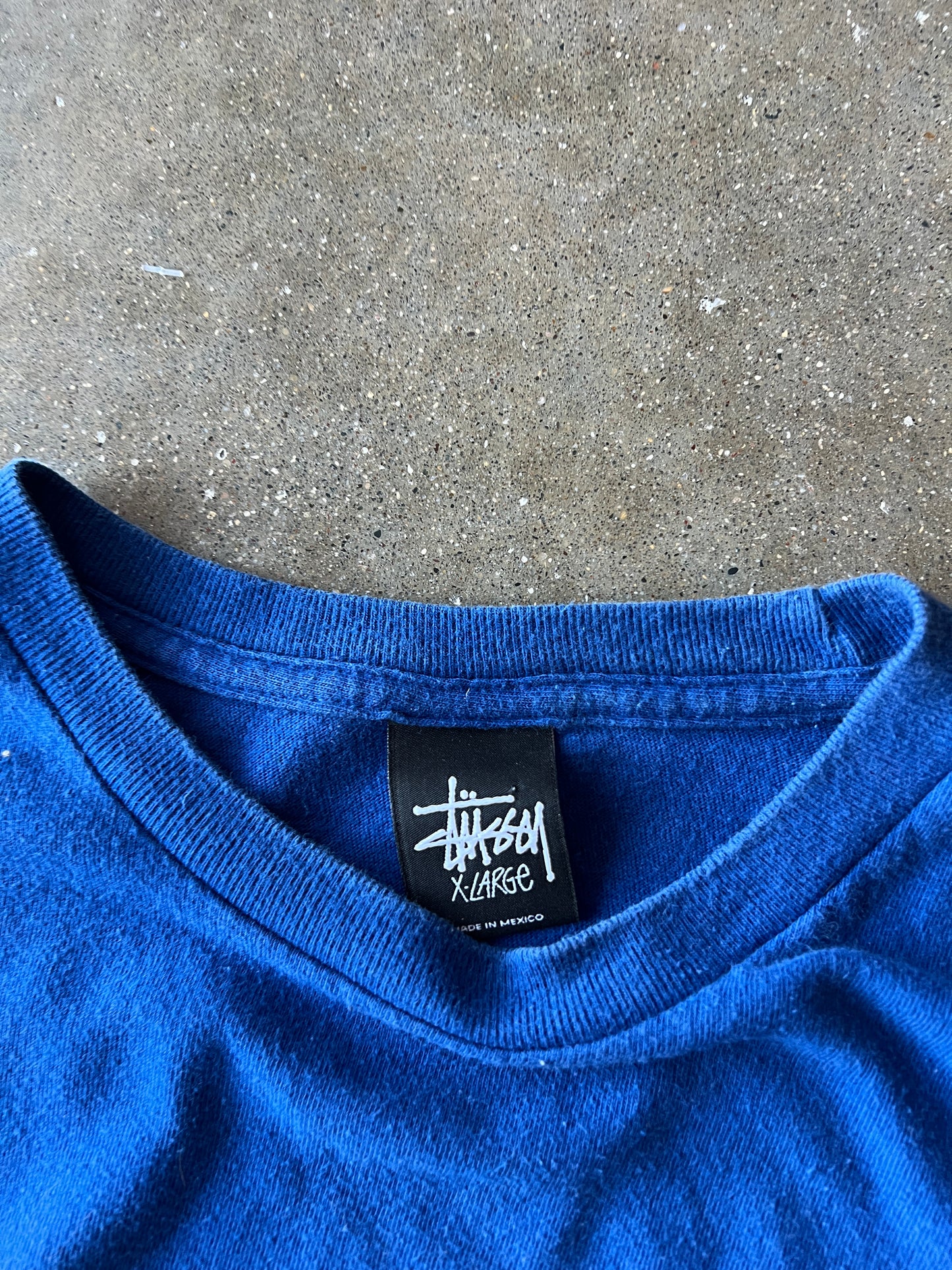 Vintage Sky Blue Stussy Shirt - XL