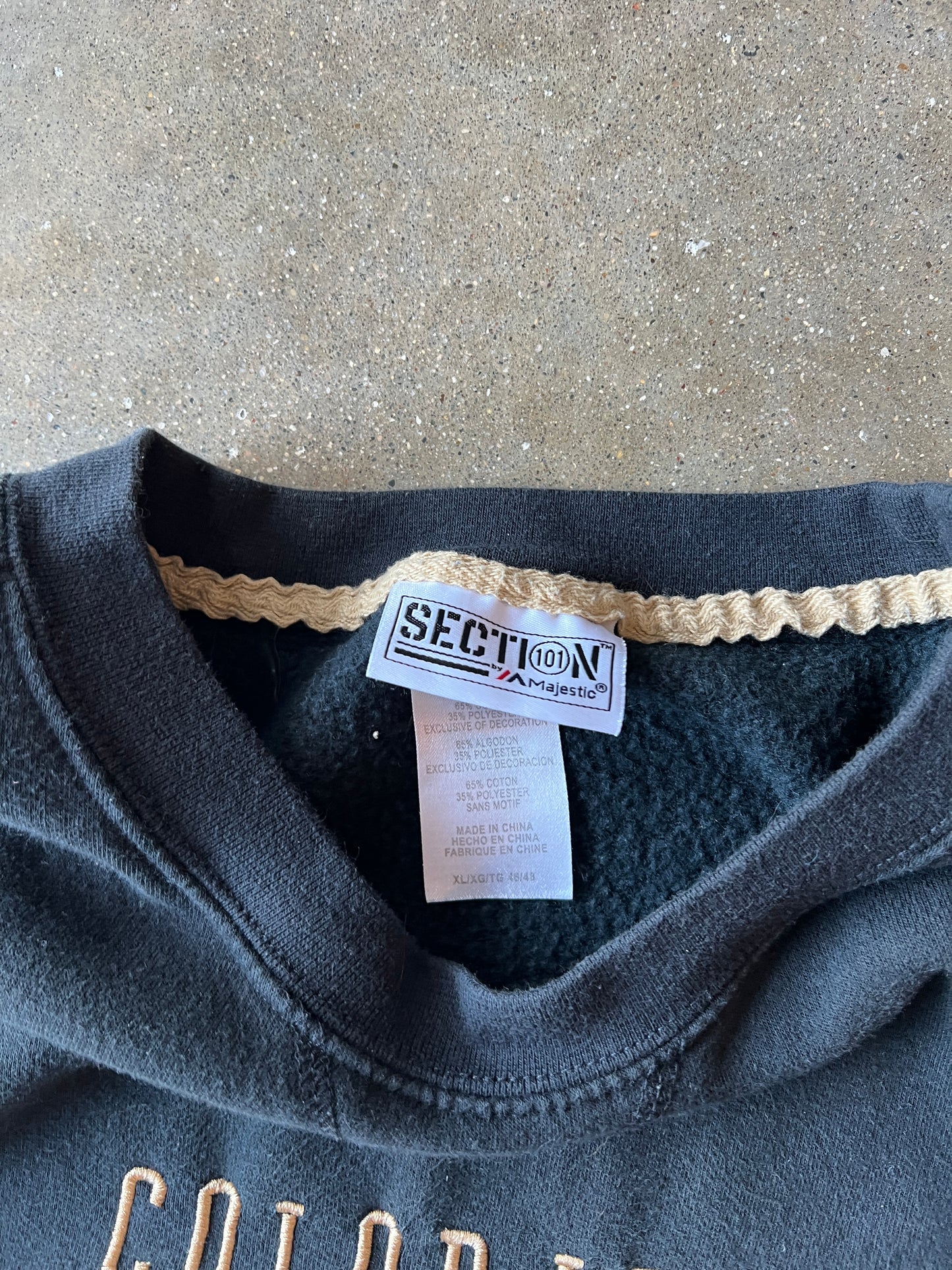 Vintage Black Colorado Buffalos Crew - XL