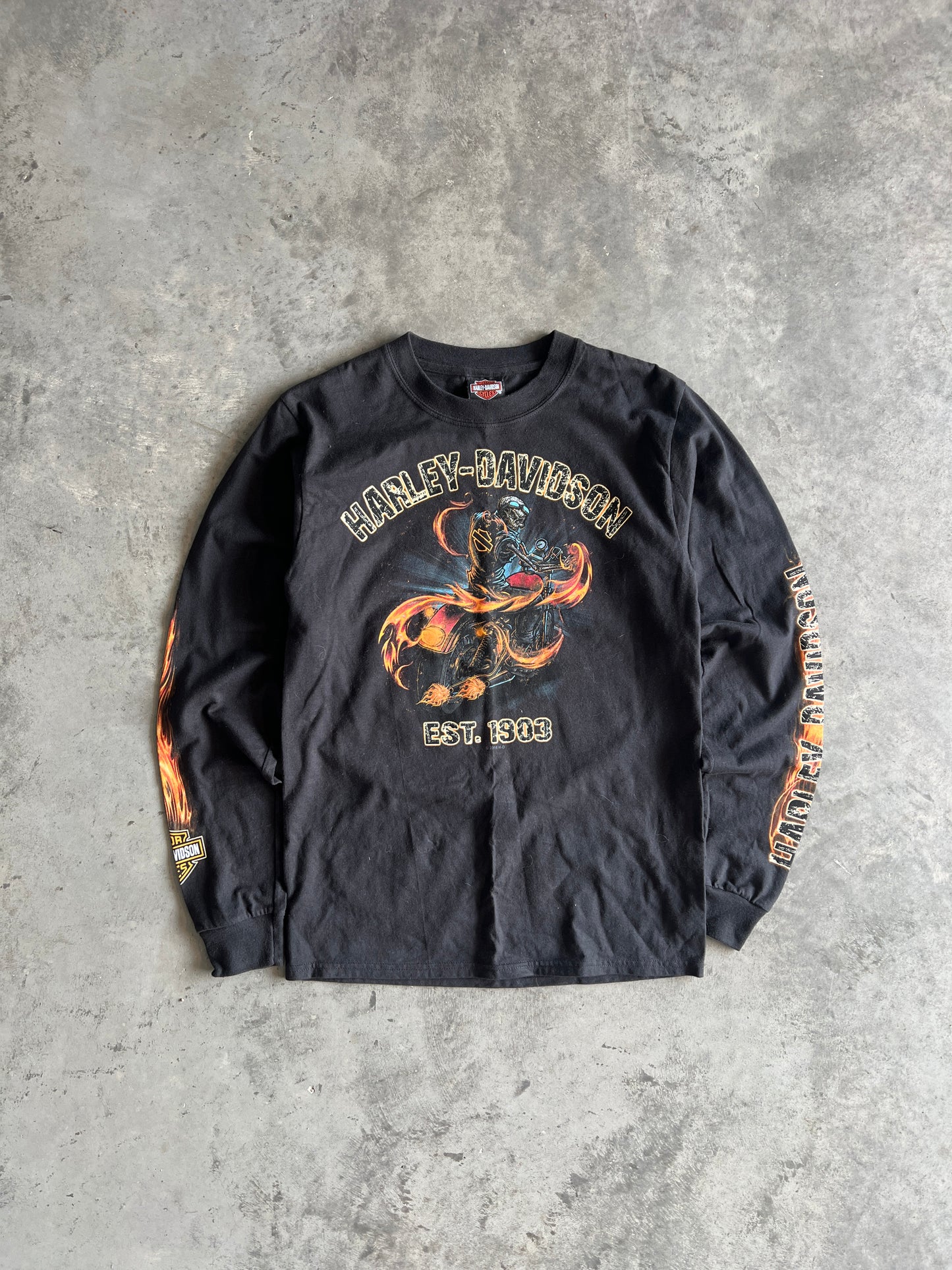 Vintage Black Harley Davidson Shirt - S