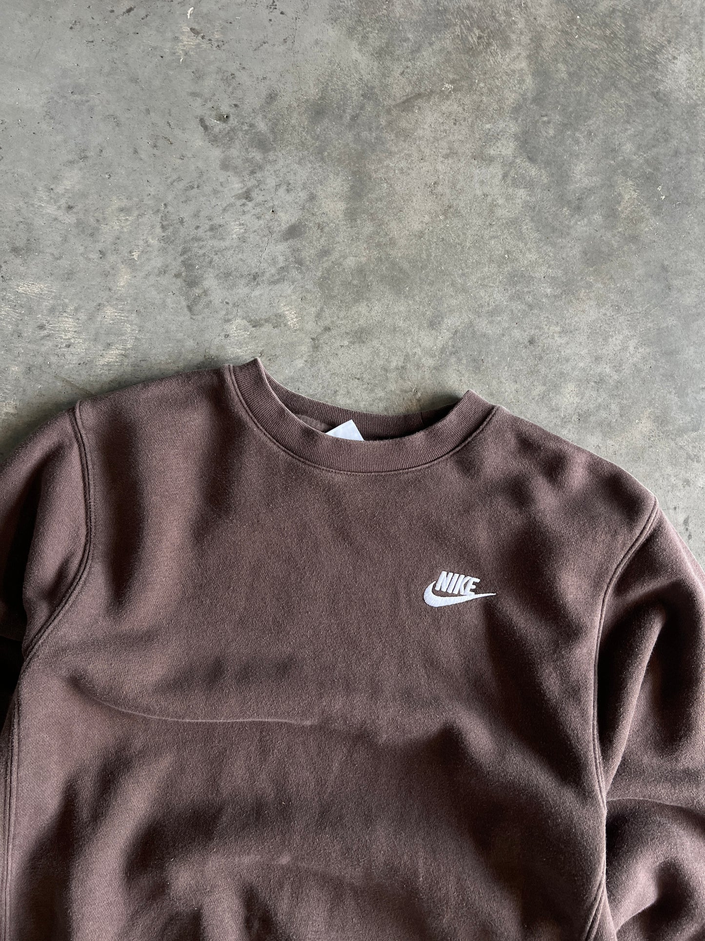 Vintage Mocha Brown Nike Crew - XS
