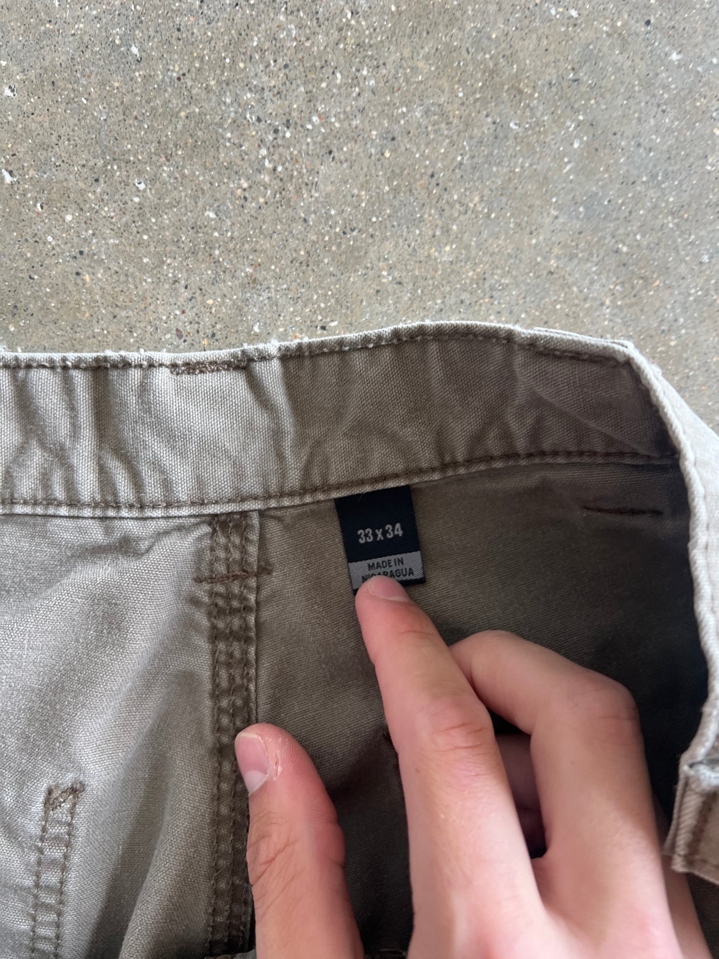 Vintage Dark Tan Carhartt Carpenter Pants - 33x34