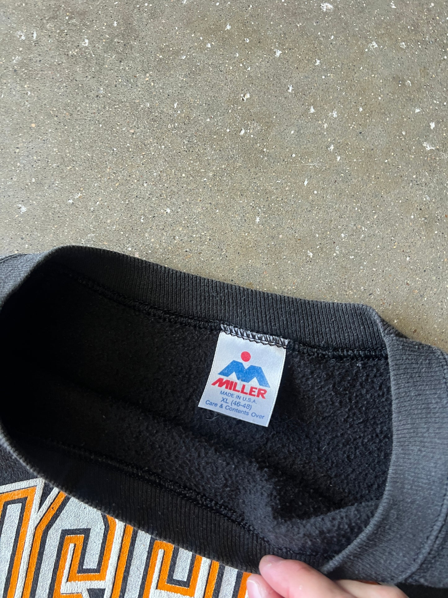 Vintage Black Missouri College Crew - XL