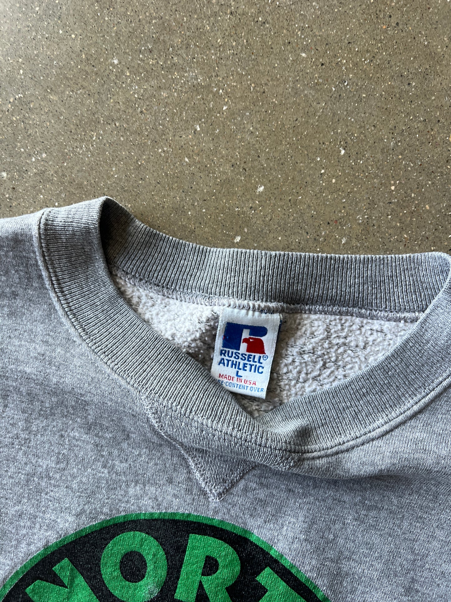 Vintage Grey Minnesota North Stars Crew -