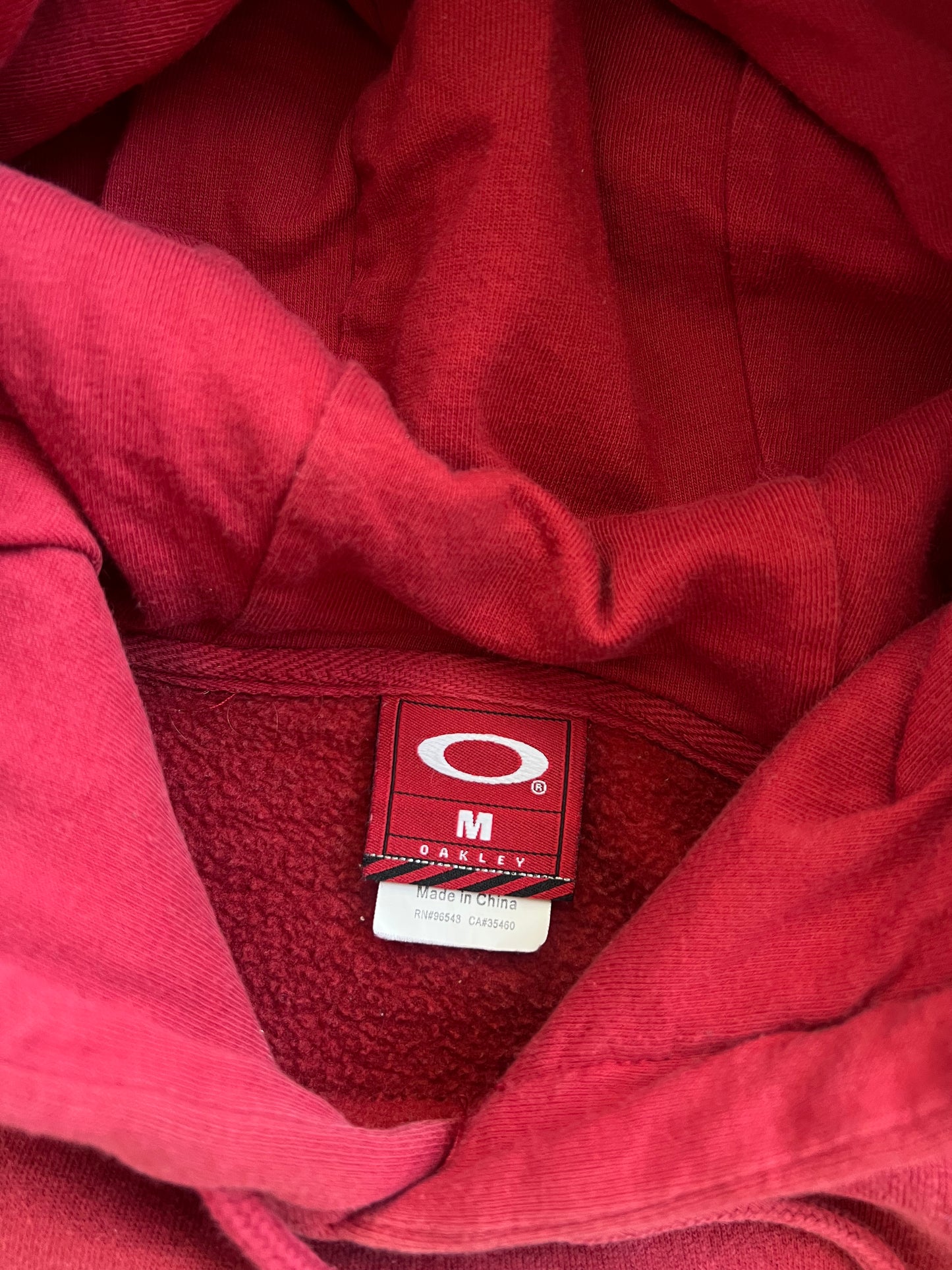 Vintage Red Oakley Software Hoodie - M