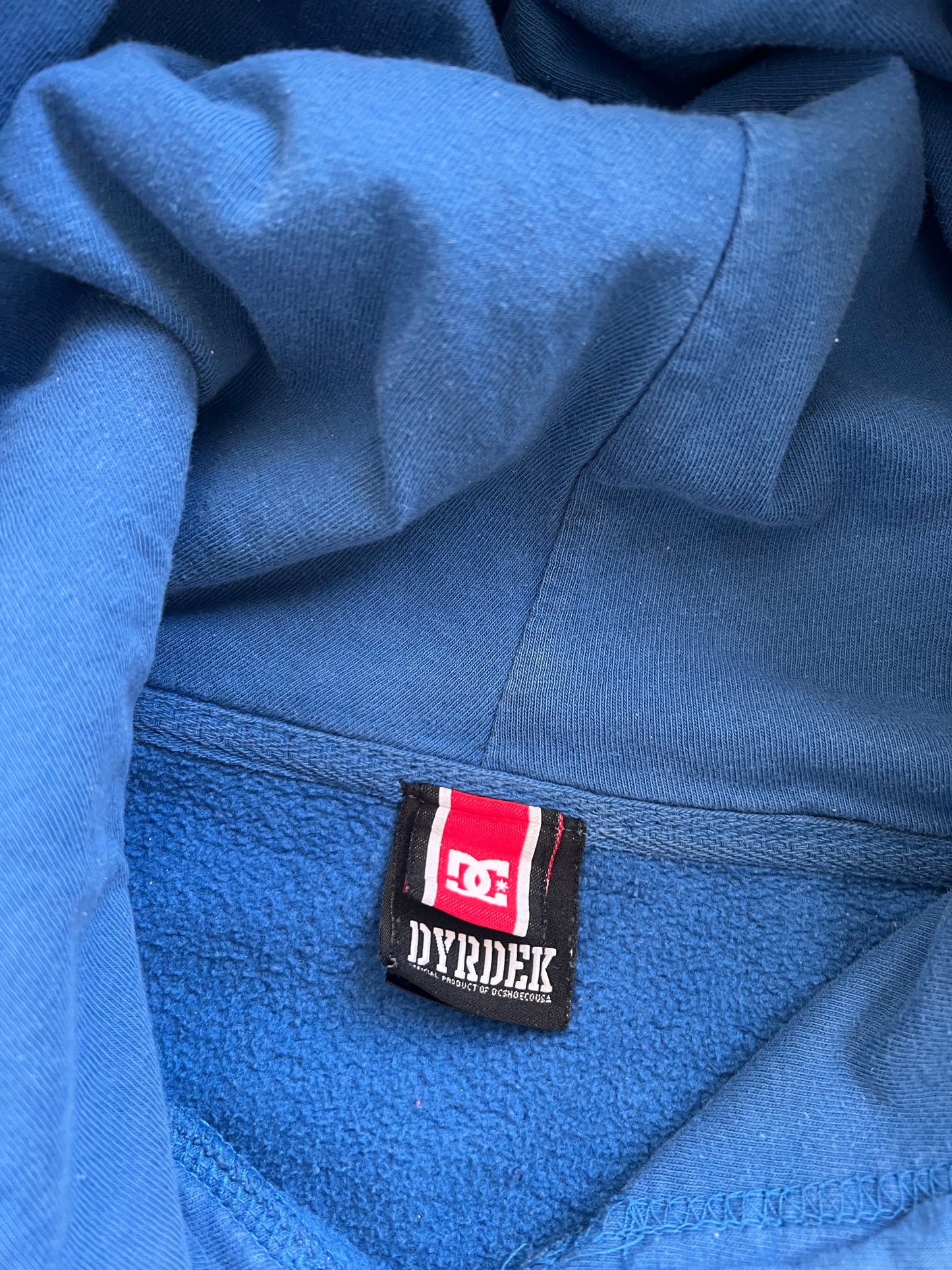 Vintage Sky Blue DC Shoes Hoodie - L