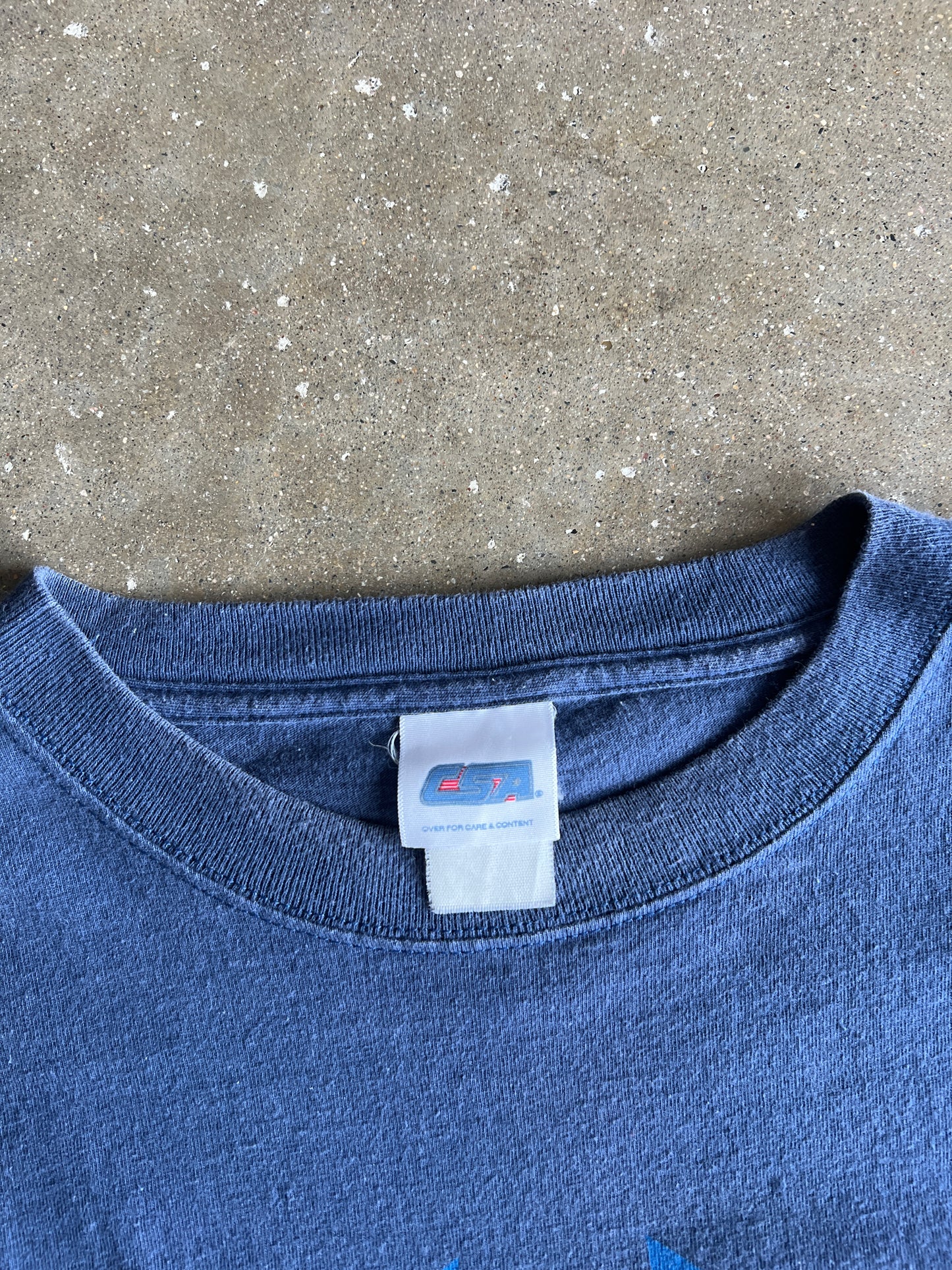 Vintage Faded Blue NY Yankees Shirt - XL