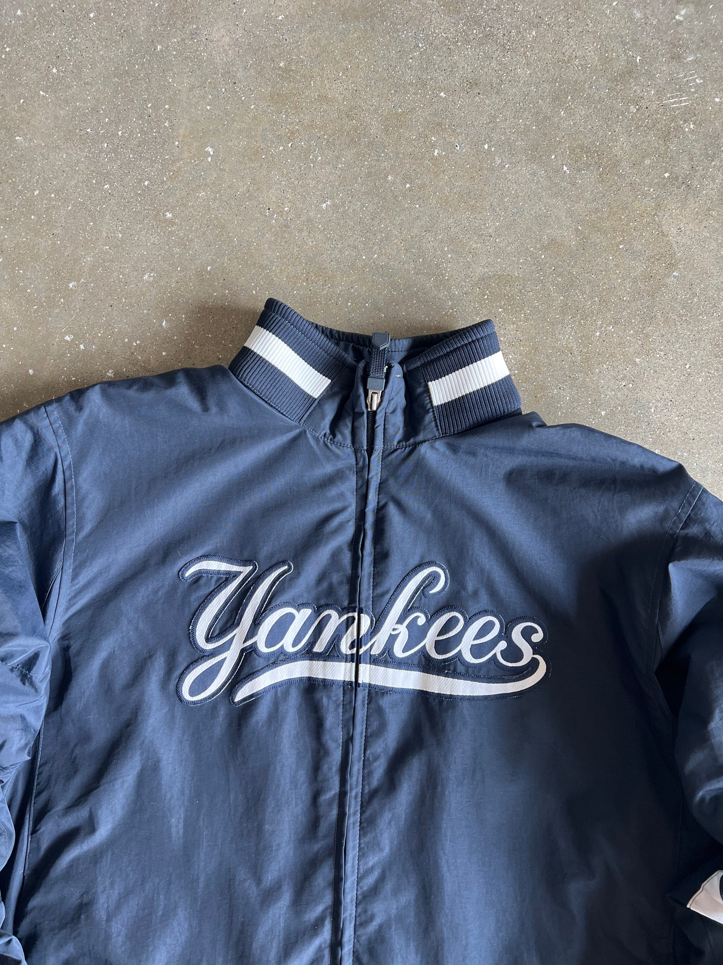 Vintage Navy Blue Yankees Jacket - M
