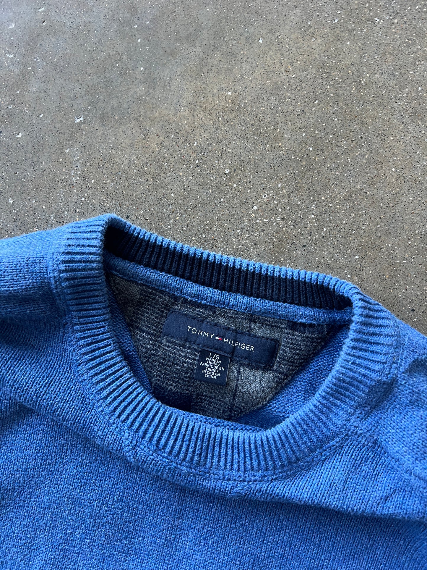Vintage Sky Blue Tommy Hilfiger Crewneck - L