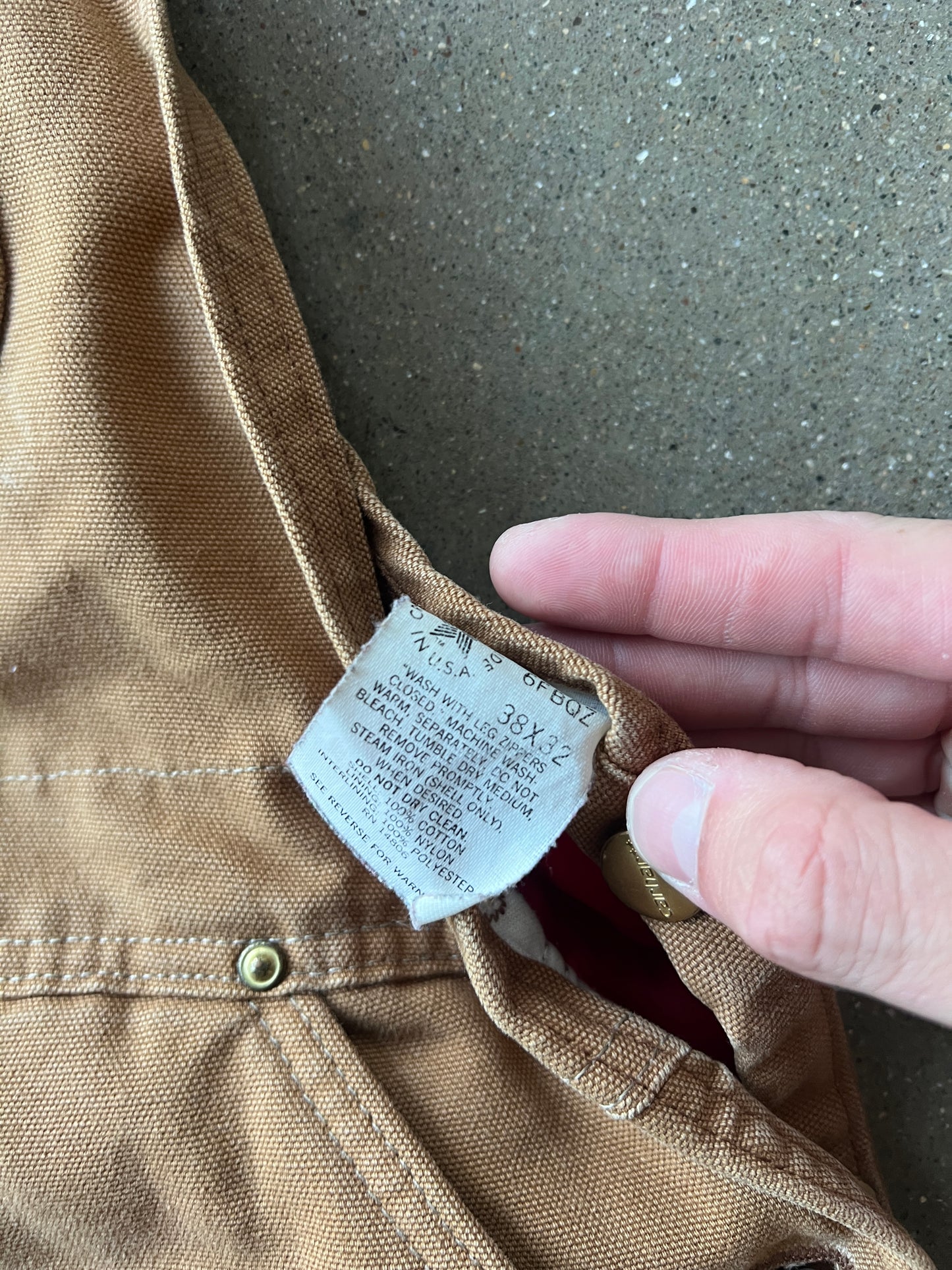 Vintage Tan Carhartt Coveralls - 38