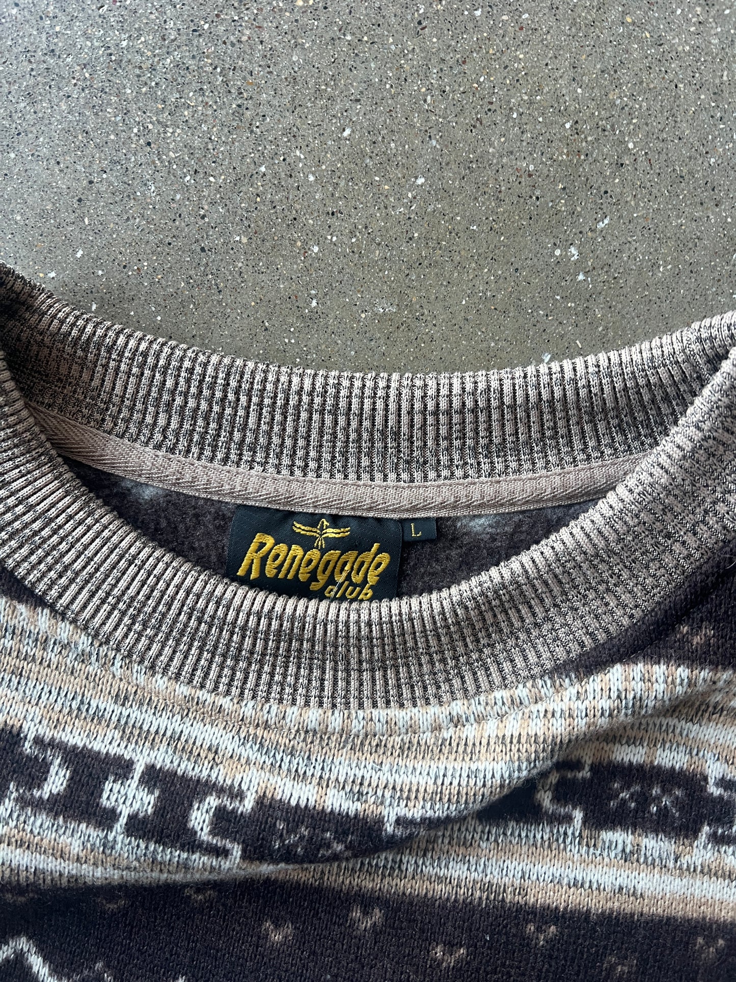 Vintage Brown Tan Minnesota Knit Sweater - L