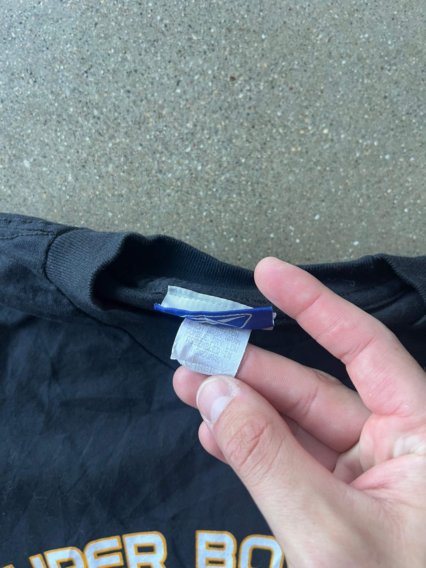 Vintage Black Pittsburgh Steelers Championship Shirt - XL