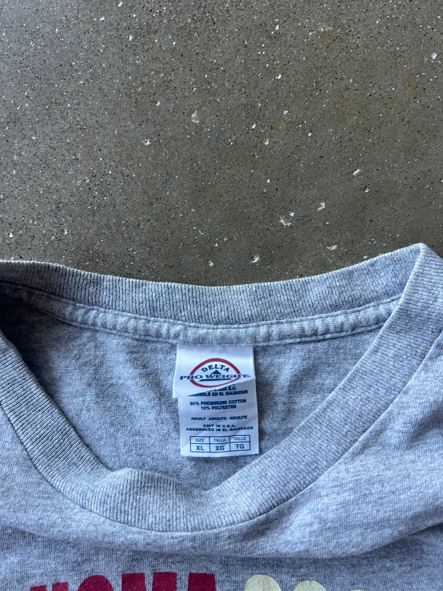 Vintage Grey Oklahoma Sooners Spellout Shirt - XL