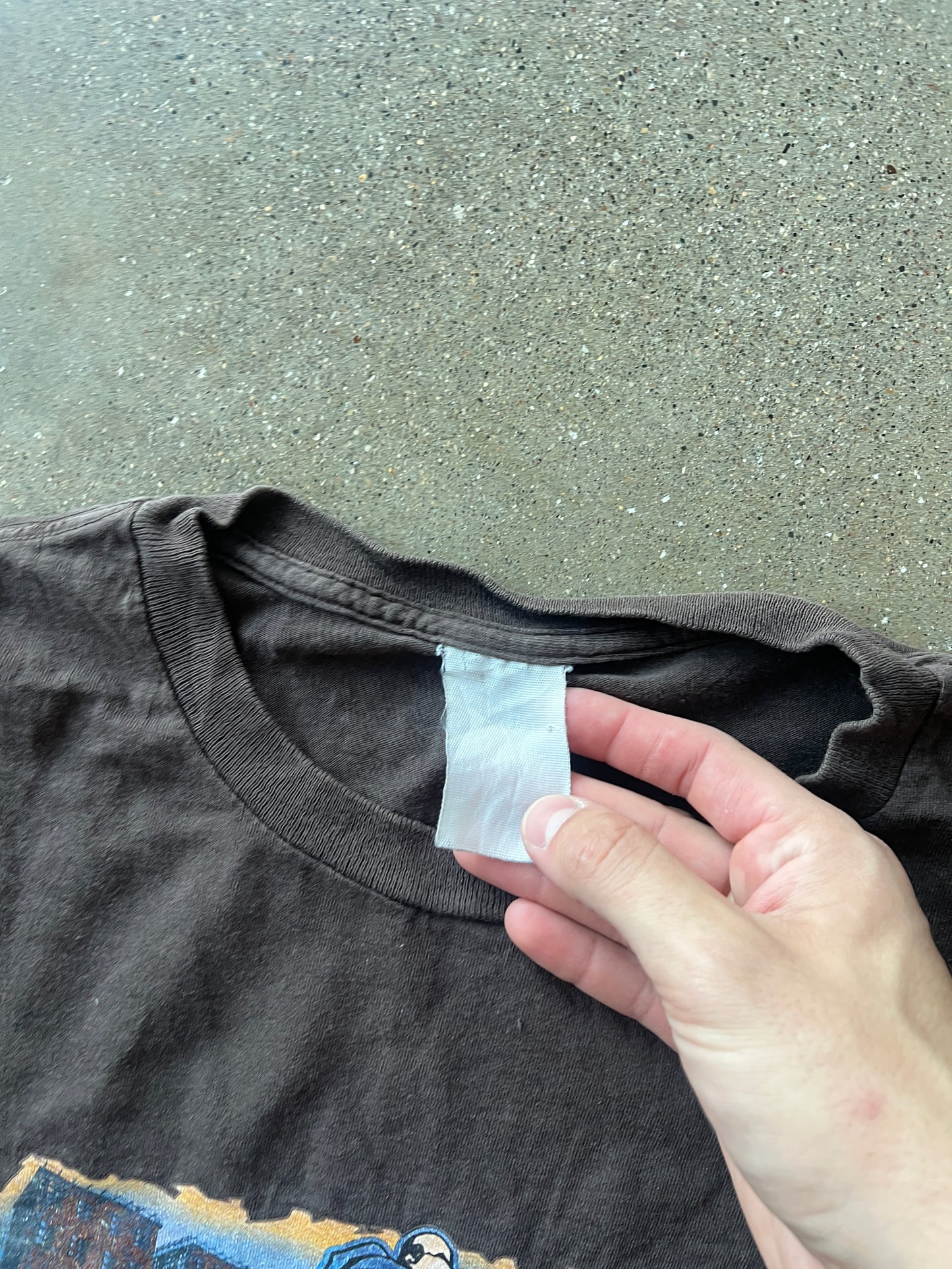 Vintage Brown Y2k Affliction Style Skate Shirt - XL