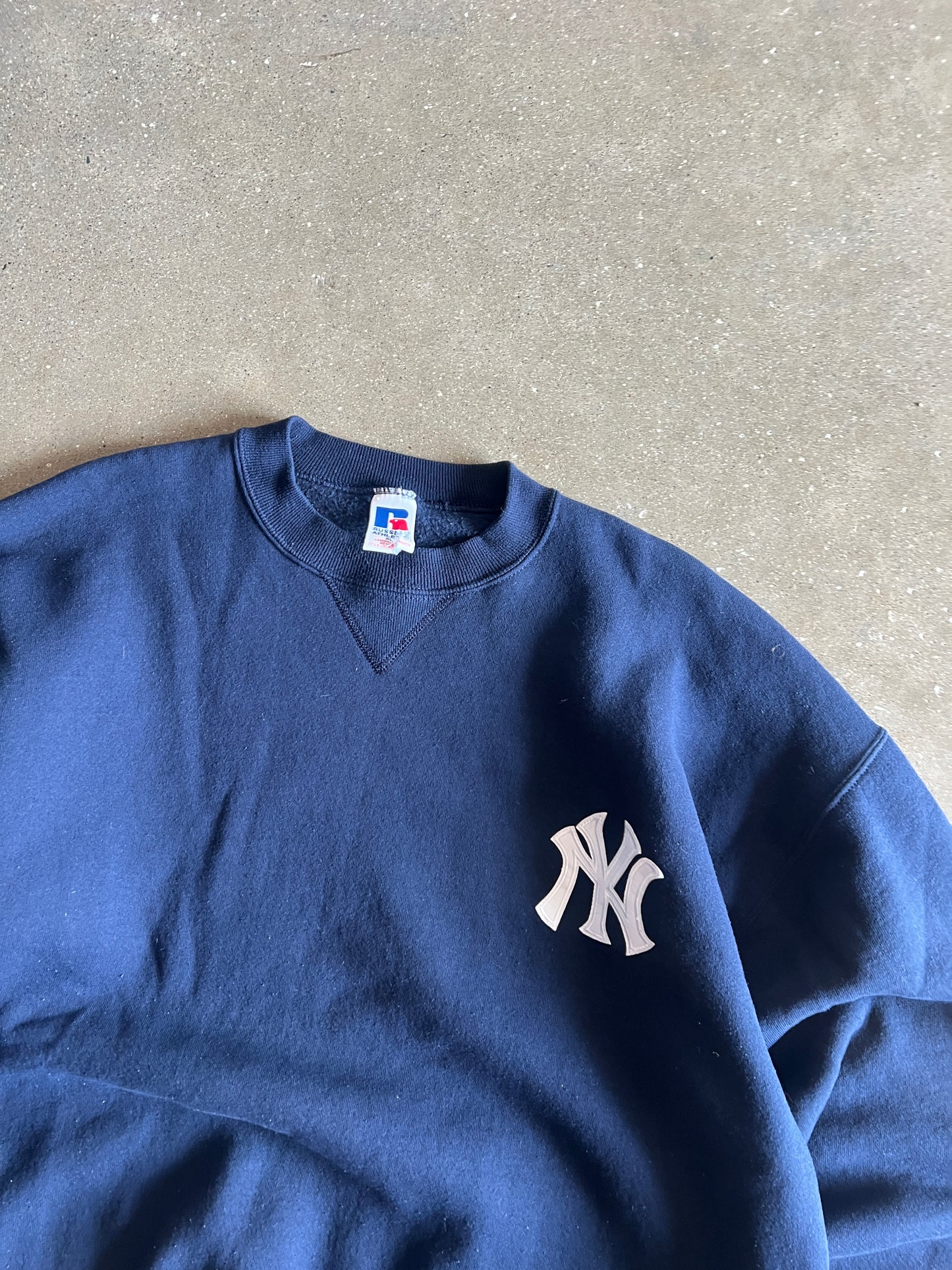 Vintage Navy Blue NY Yankees Crew - XL