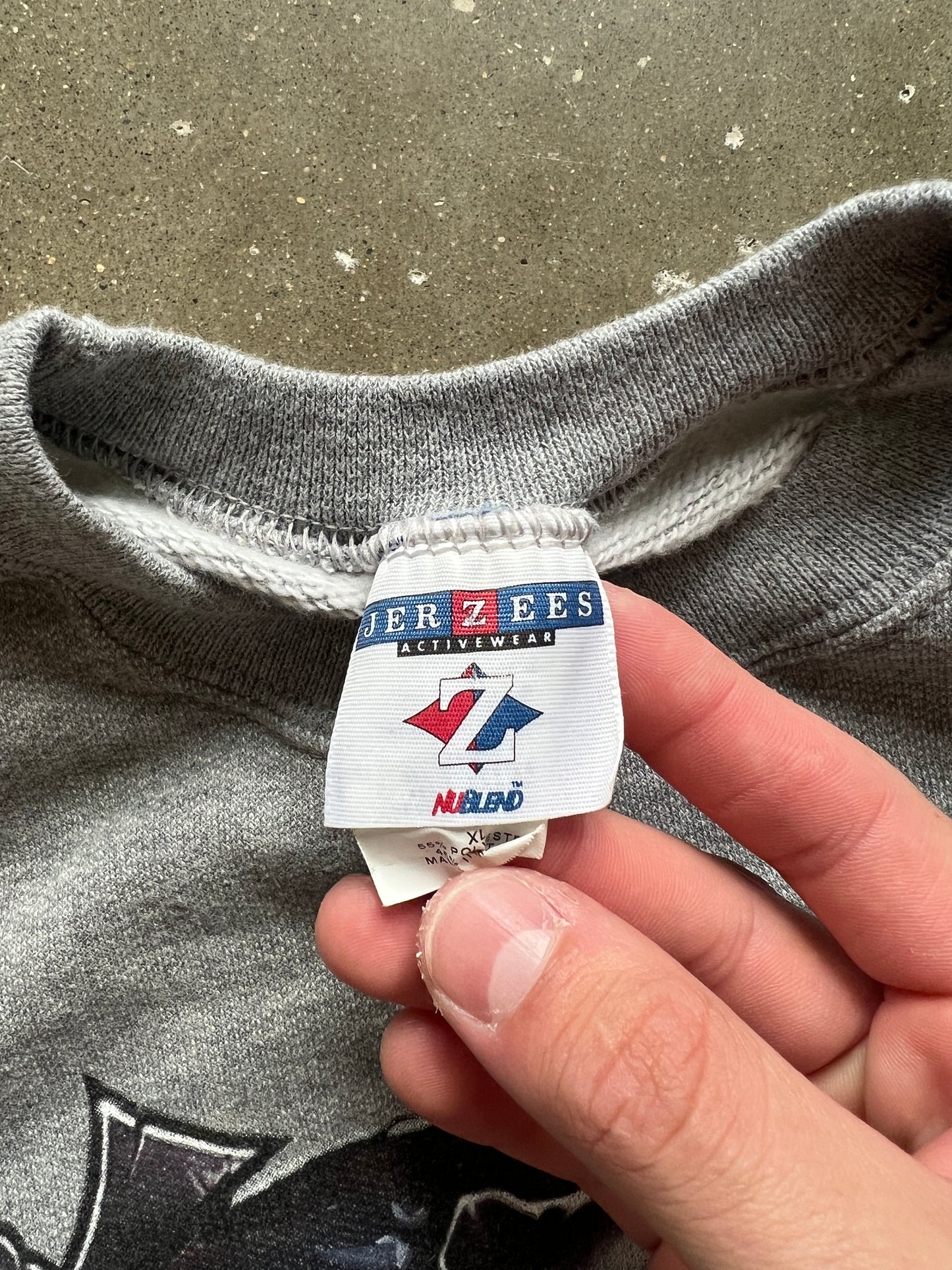 Vintage Grey Orange County Choppers Biker Crew - XL