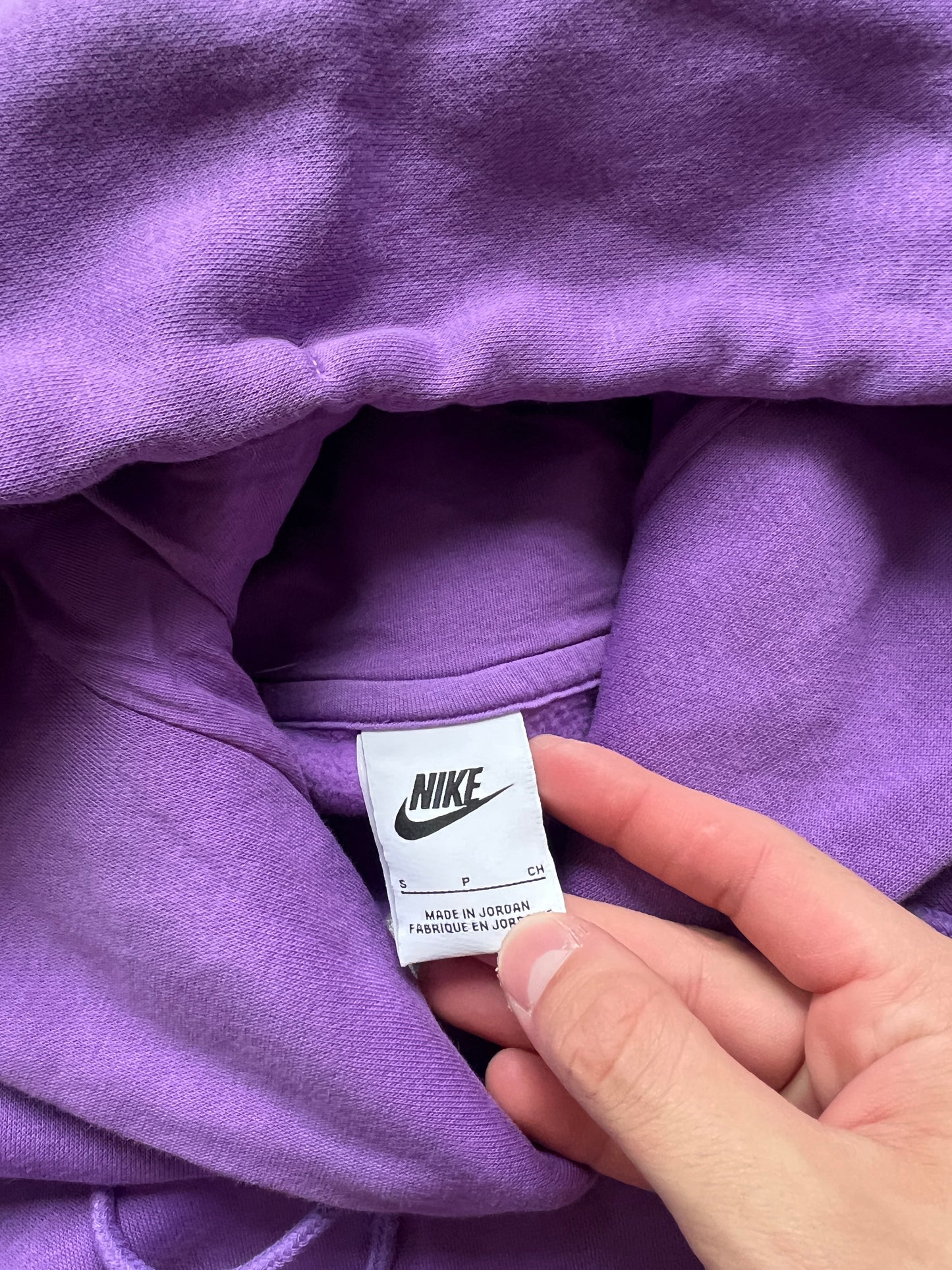 Vintage Purple Nike Center Swoosh Hoodie - S