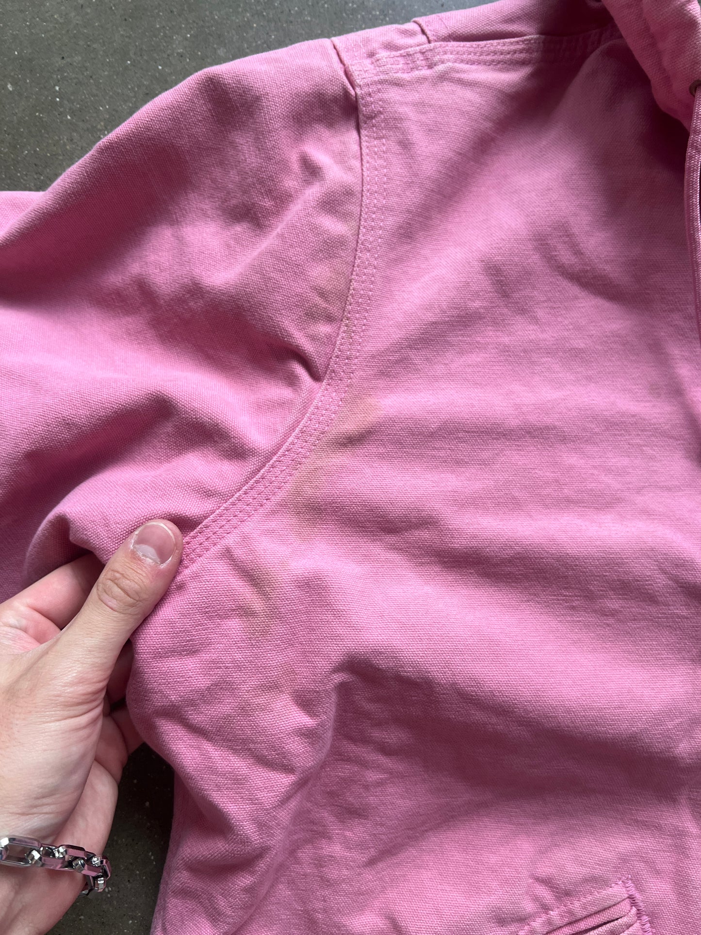 Vintage Bubble Gum Pink Carhartt Sherpa Jacket - XL