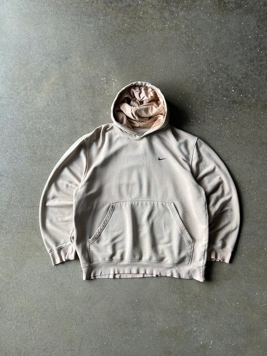 Vintage Faded Peach Nike Hoodie - L