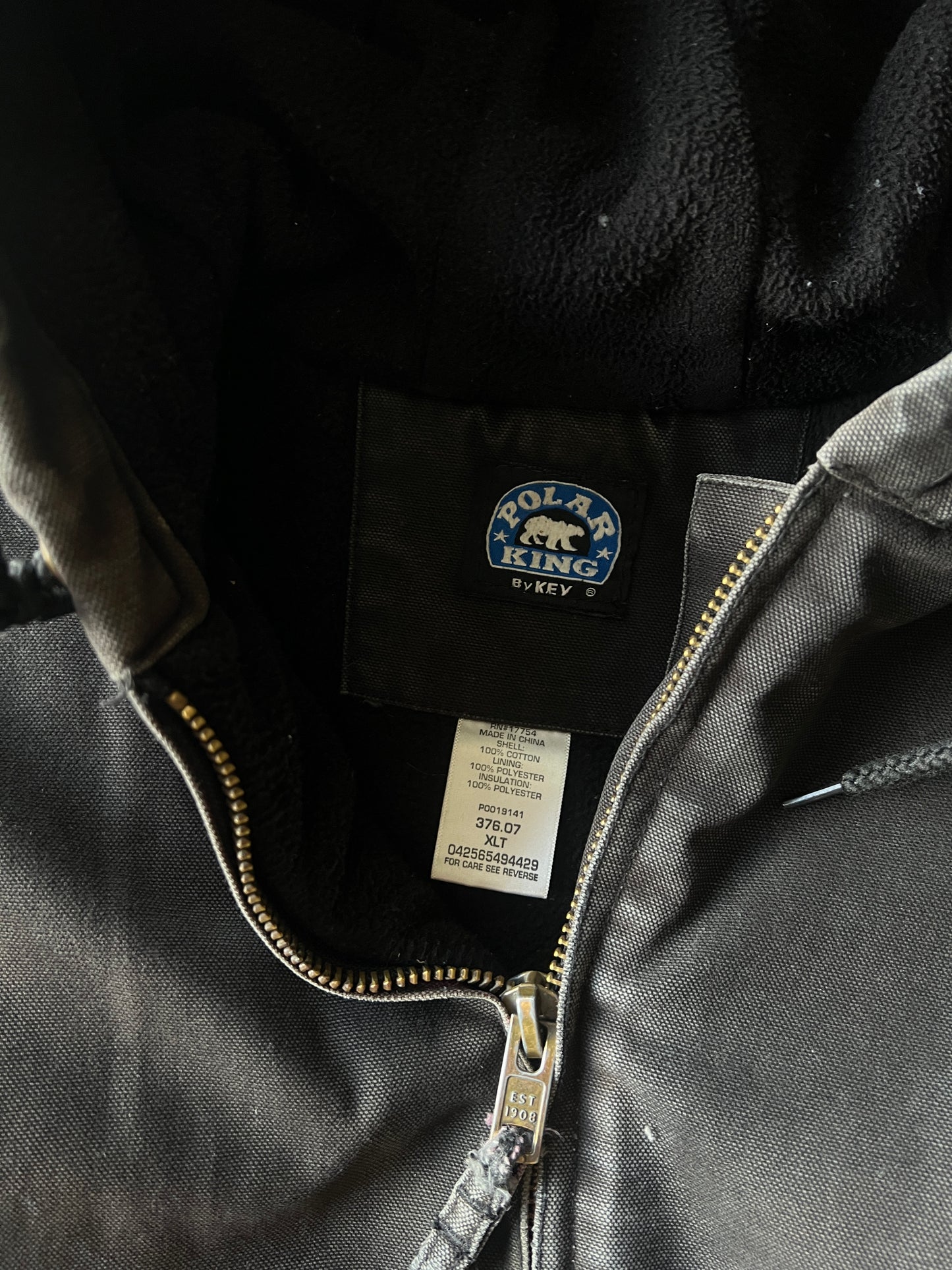 Vintage Black Distressed Carhartt Jacket - XLT