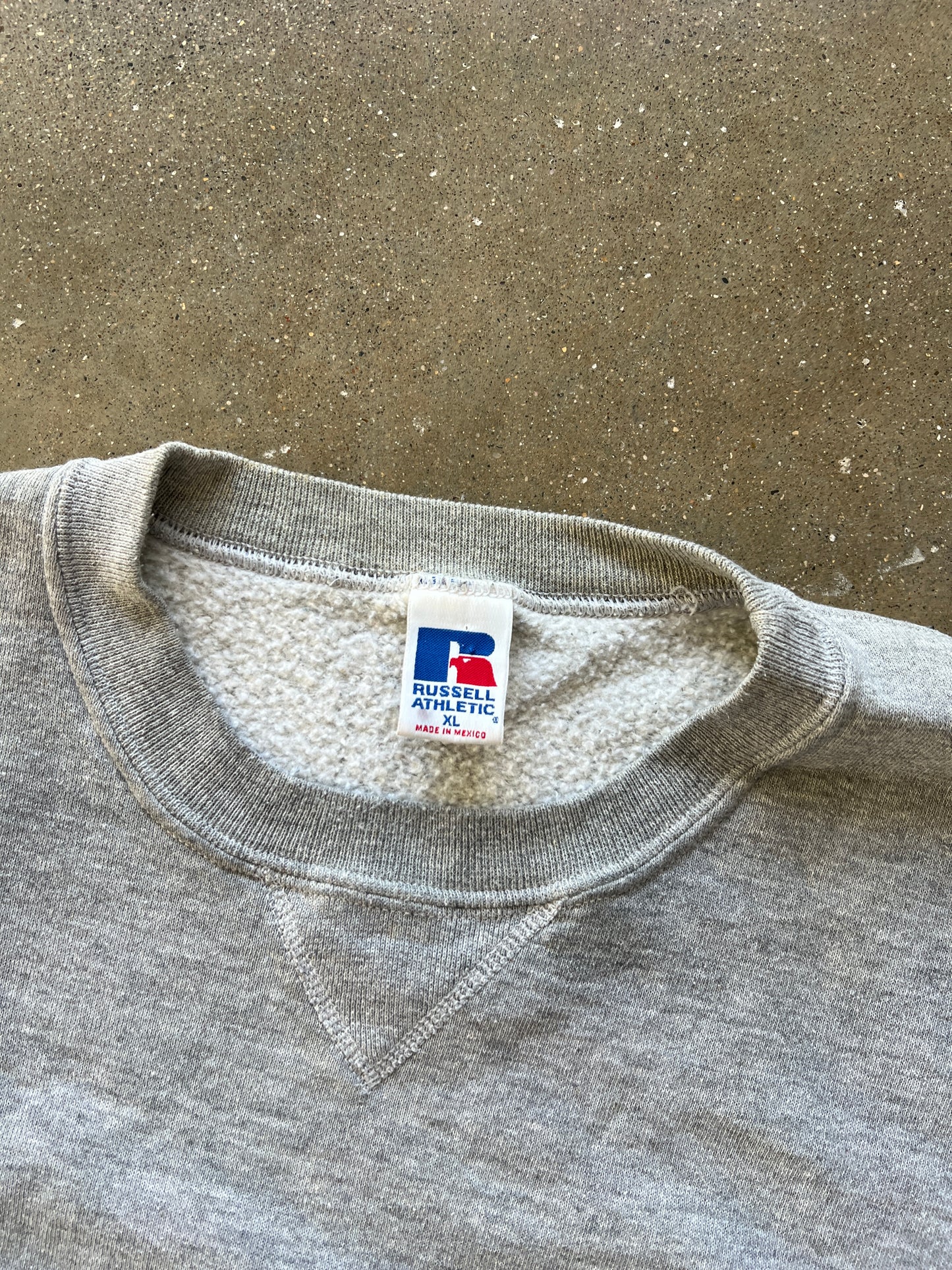 Vintage Grey Russell Athletic Crew - XL