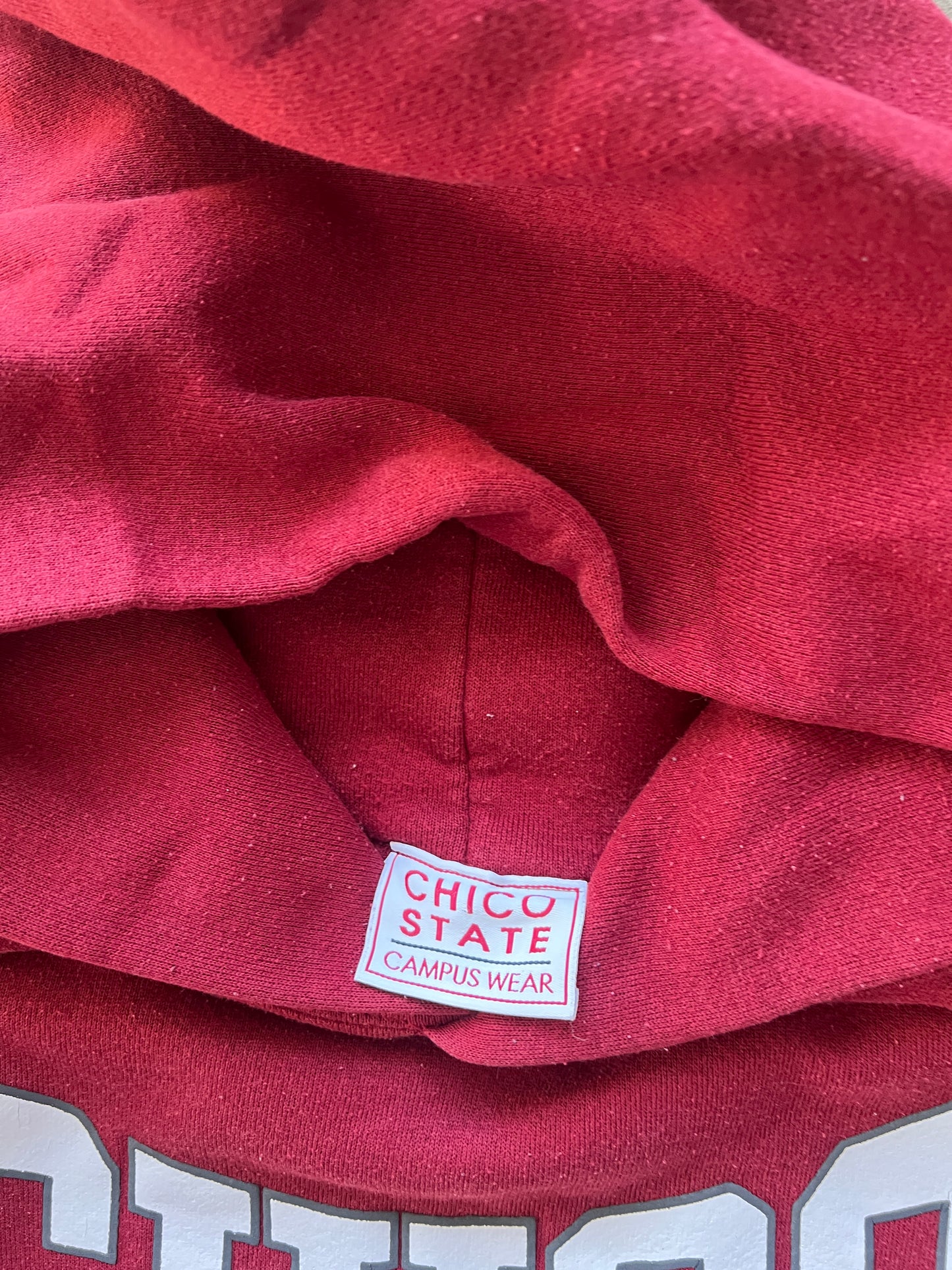 Vintage Red Chico State Hoodie - XS