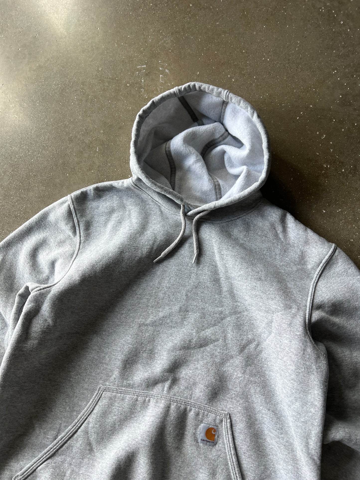 Vintage Grey Carhartt Hoodie - M