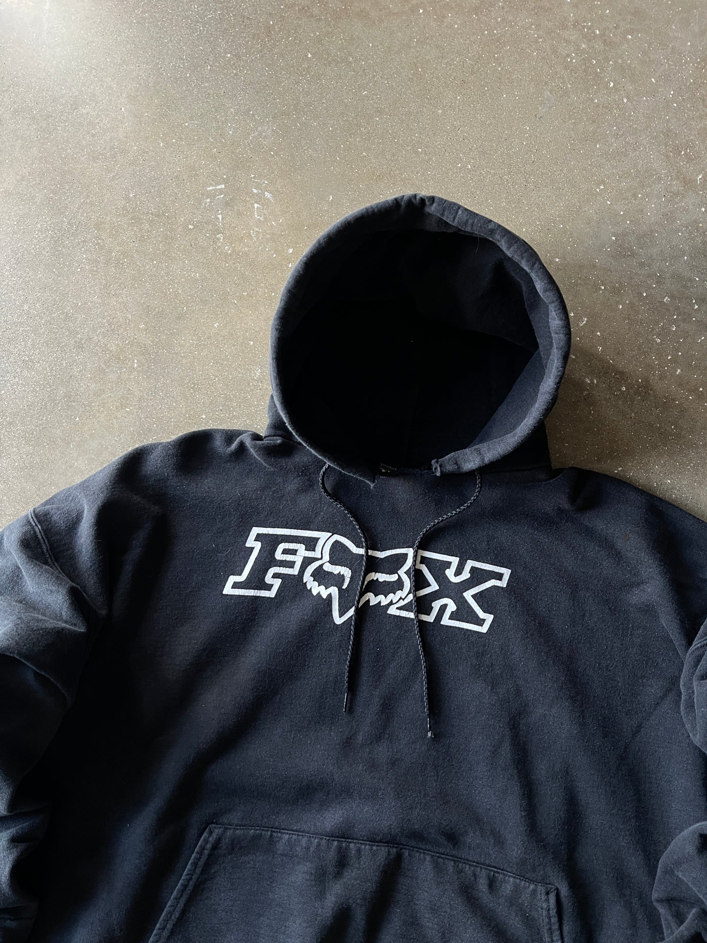 Vintage Black Fox Racing Hoodie - XL