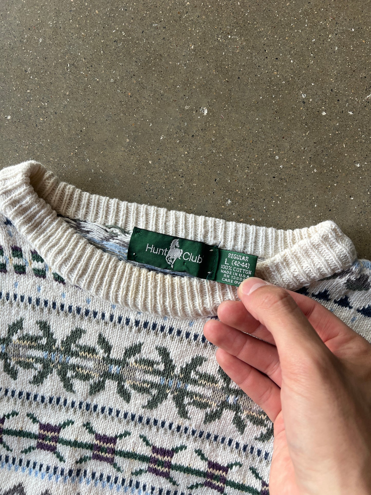 Vintage Hunt Club Knit Sweater - L