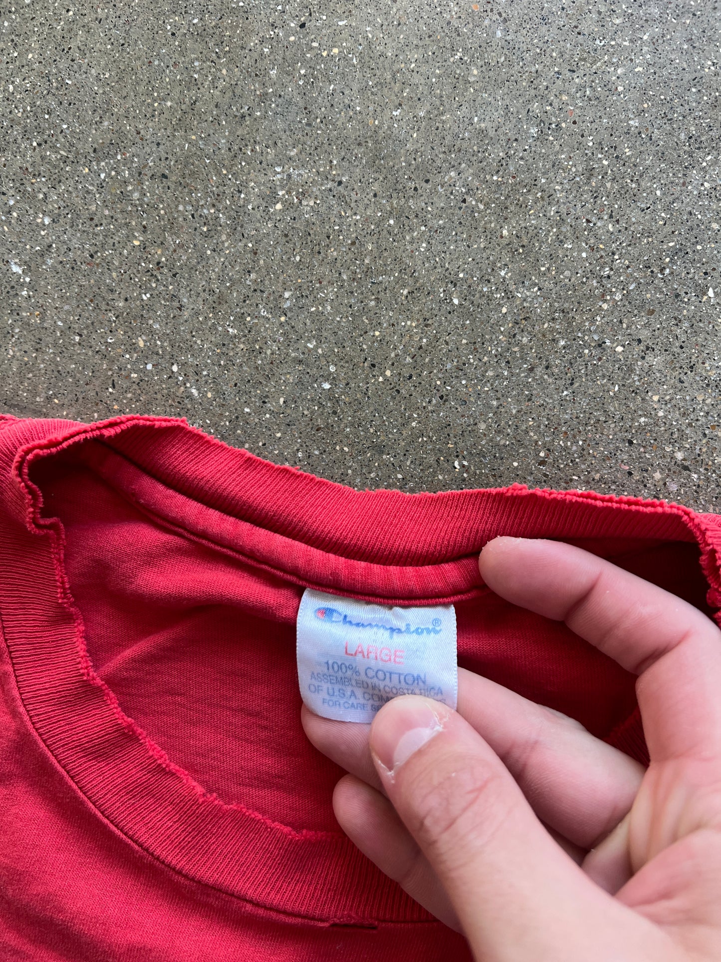 Vintage Red Chicago Bulls Distressed Tee - M