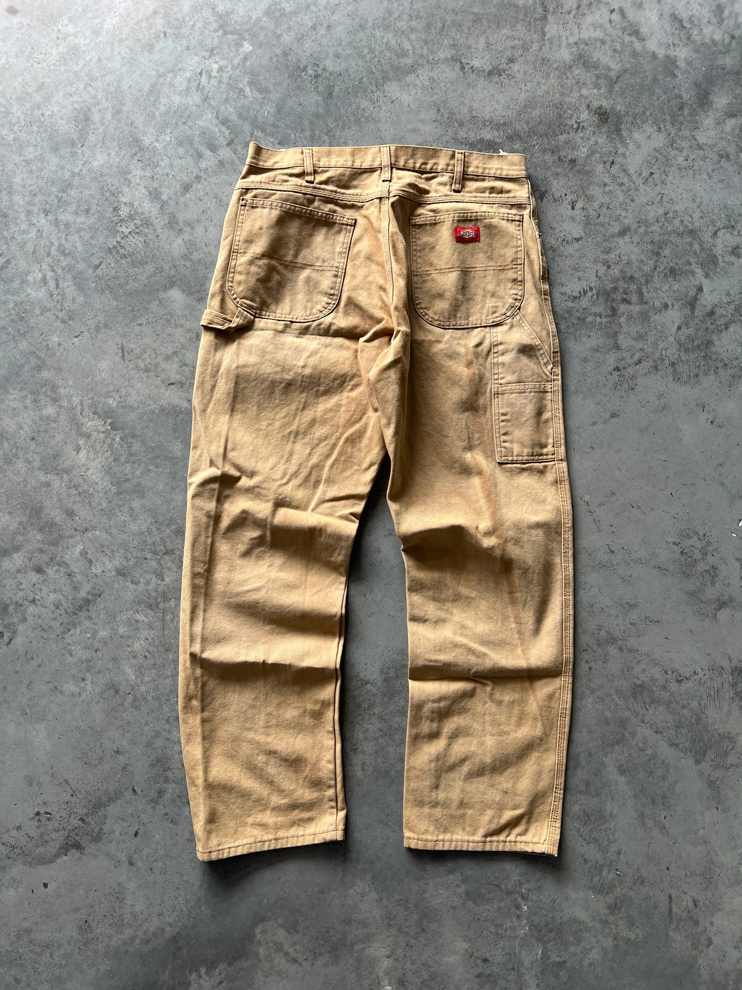 Vintage Light Tan Baggy Dickie Pants - 36x34