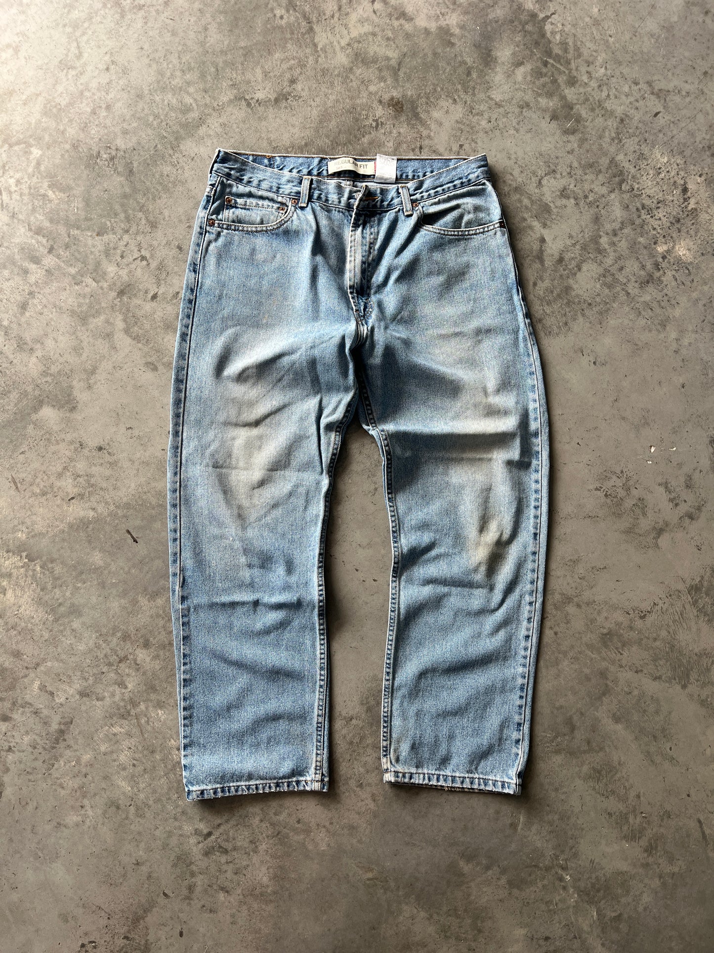 Vintage Faded Blue Baggy Levi Pants - 36x30
