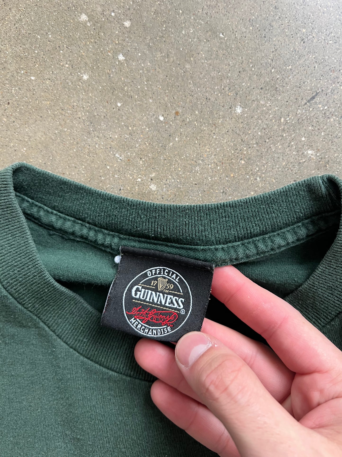 Vintage Green Guiness Shirt - L