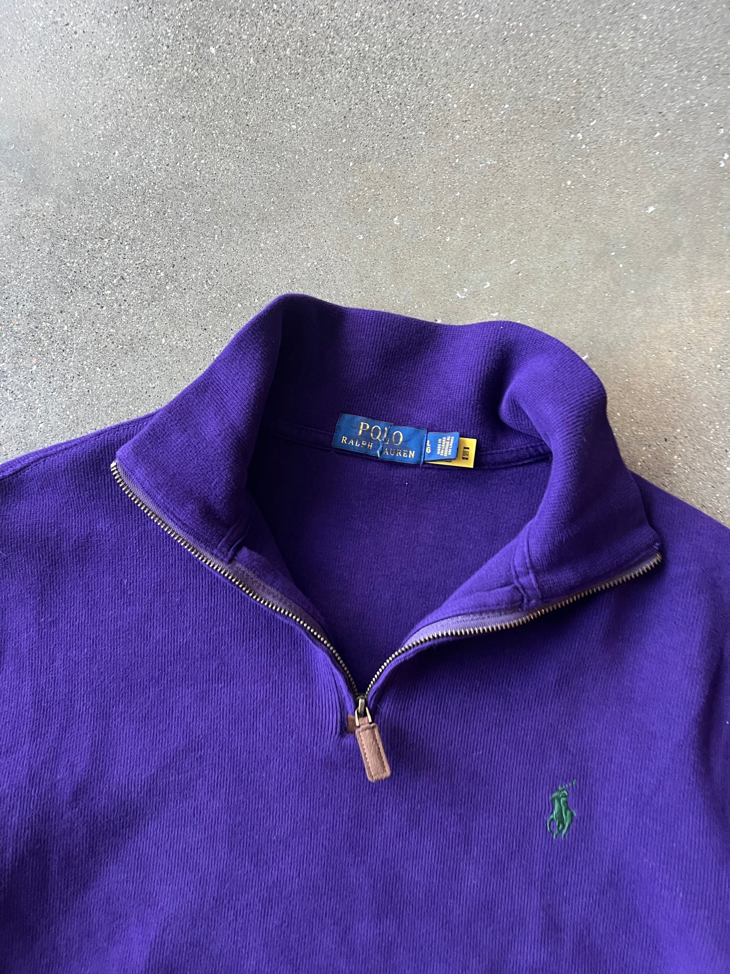 Vintage Deep Purple Polo Ralph Lauren Sweater - L