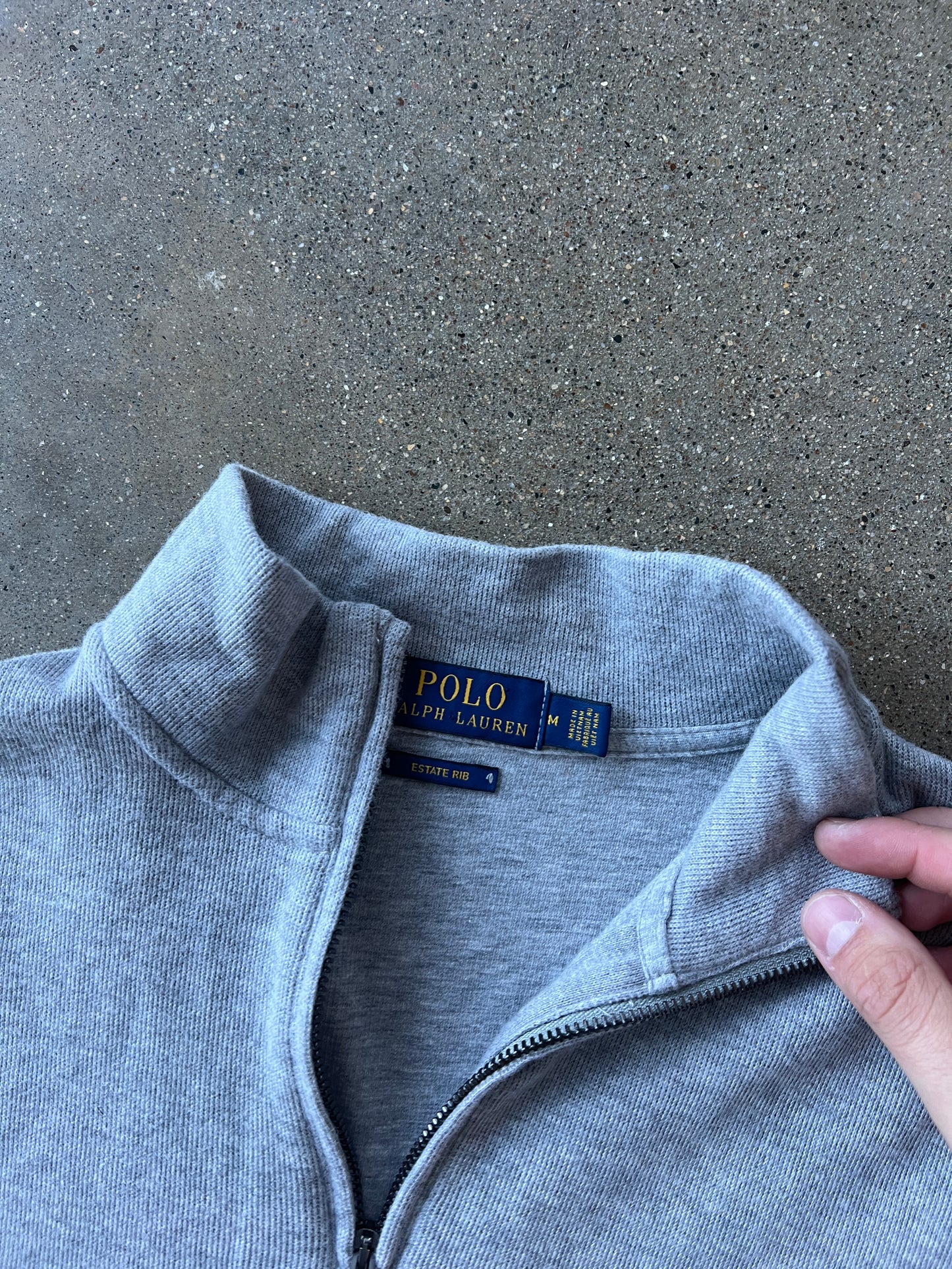 Vintage Grey Polo Ralph Lauren Sweater - M