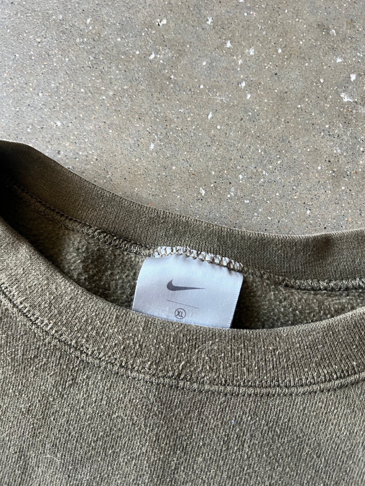 Vintage Dark Green Nike Swoosh Crew - XL