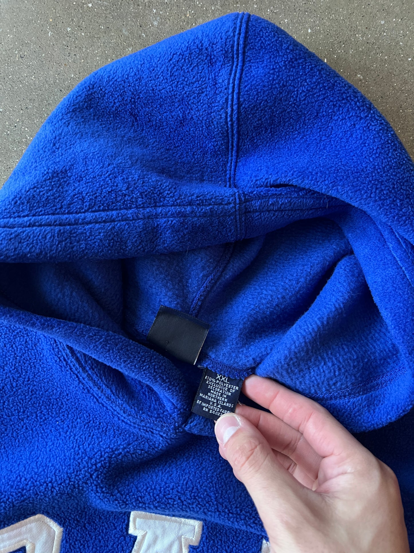 Vintage Sky Blue Gap Spellout Hoodie - S