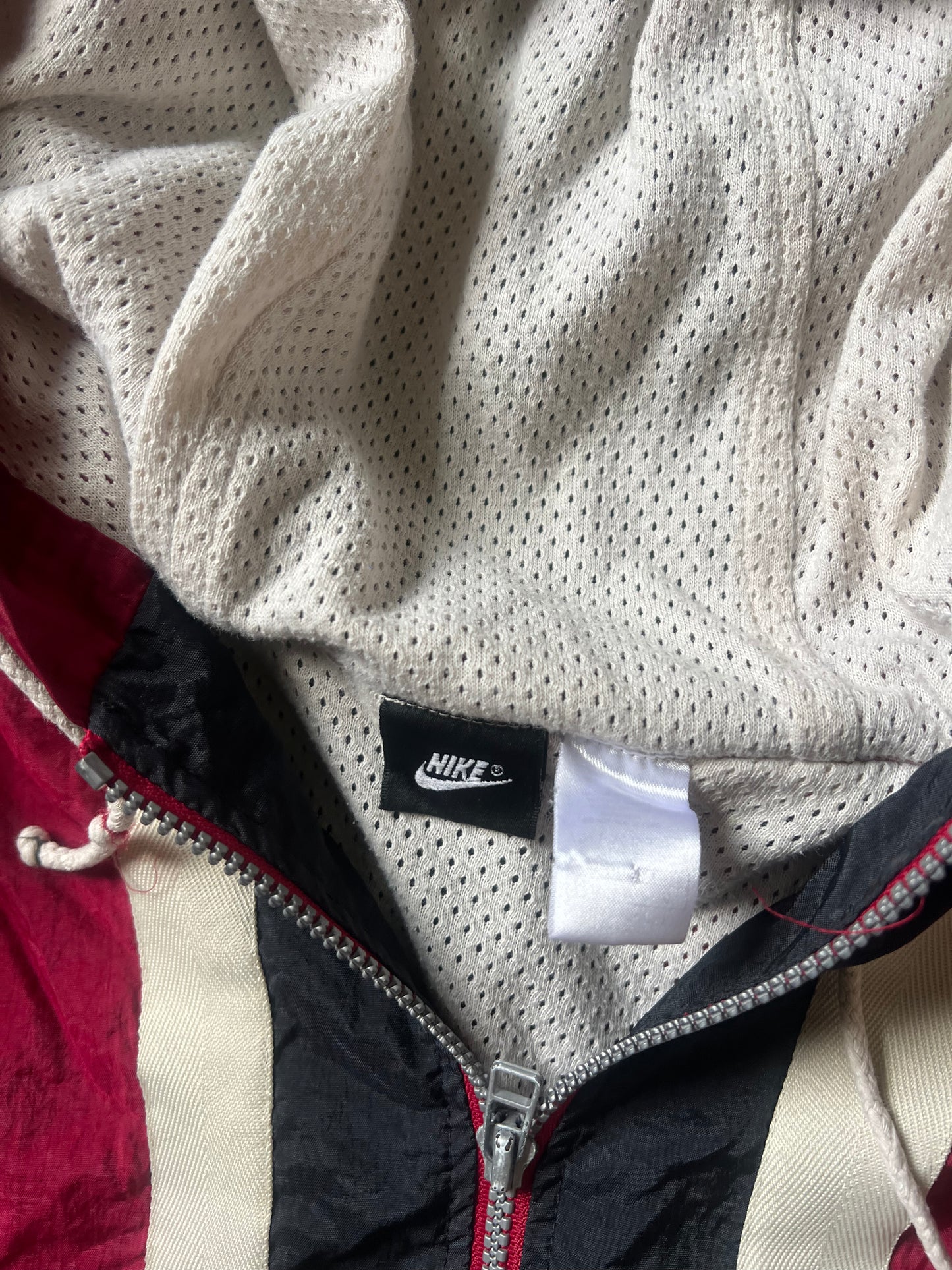 Vintage Red Nike Swoosh Windbreaker - L