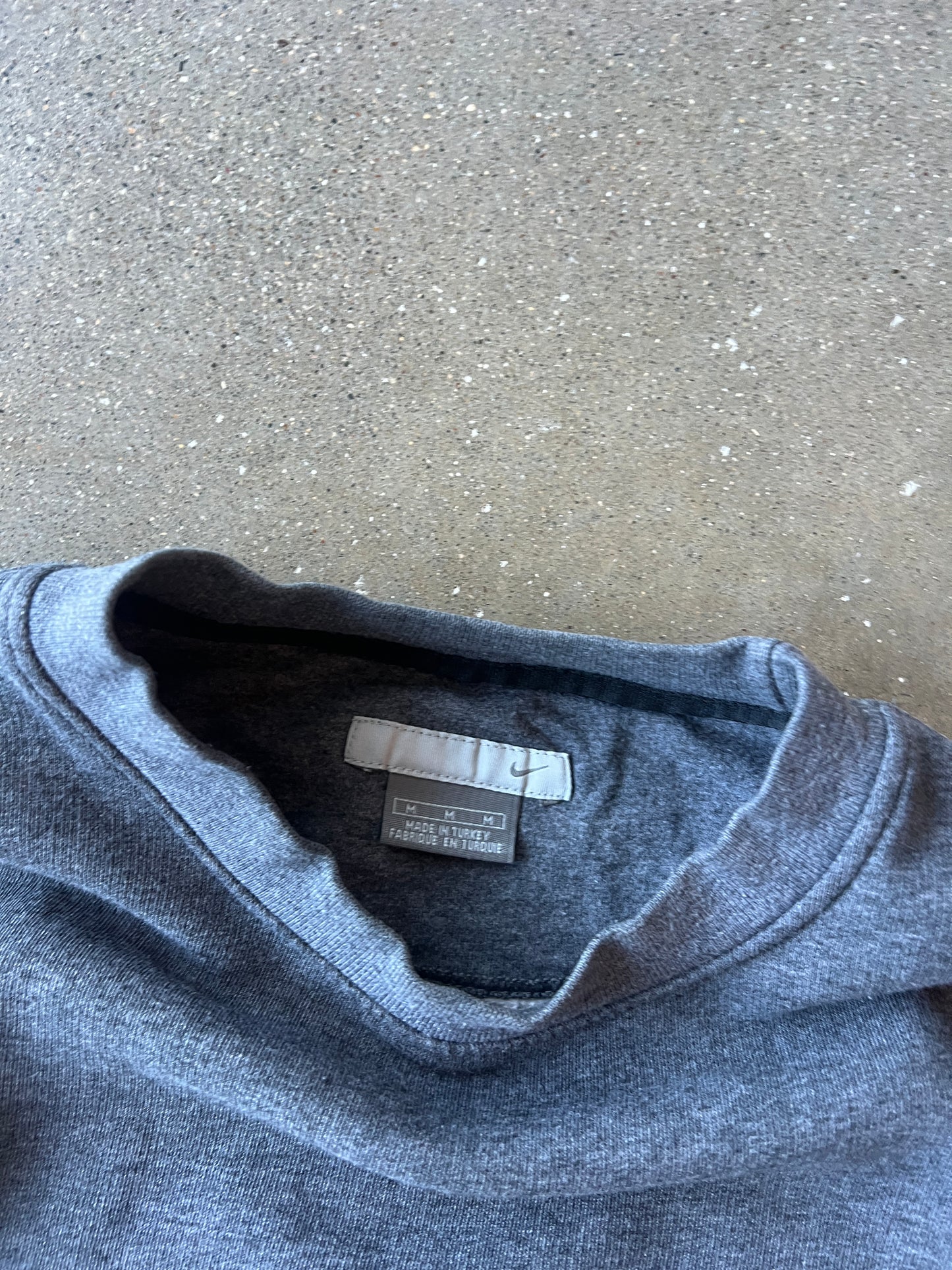 Vintage Grey Nike Swoosh Crew - M