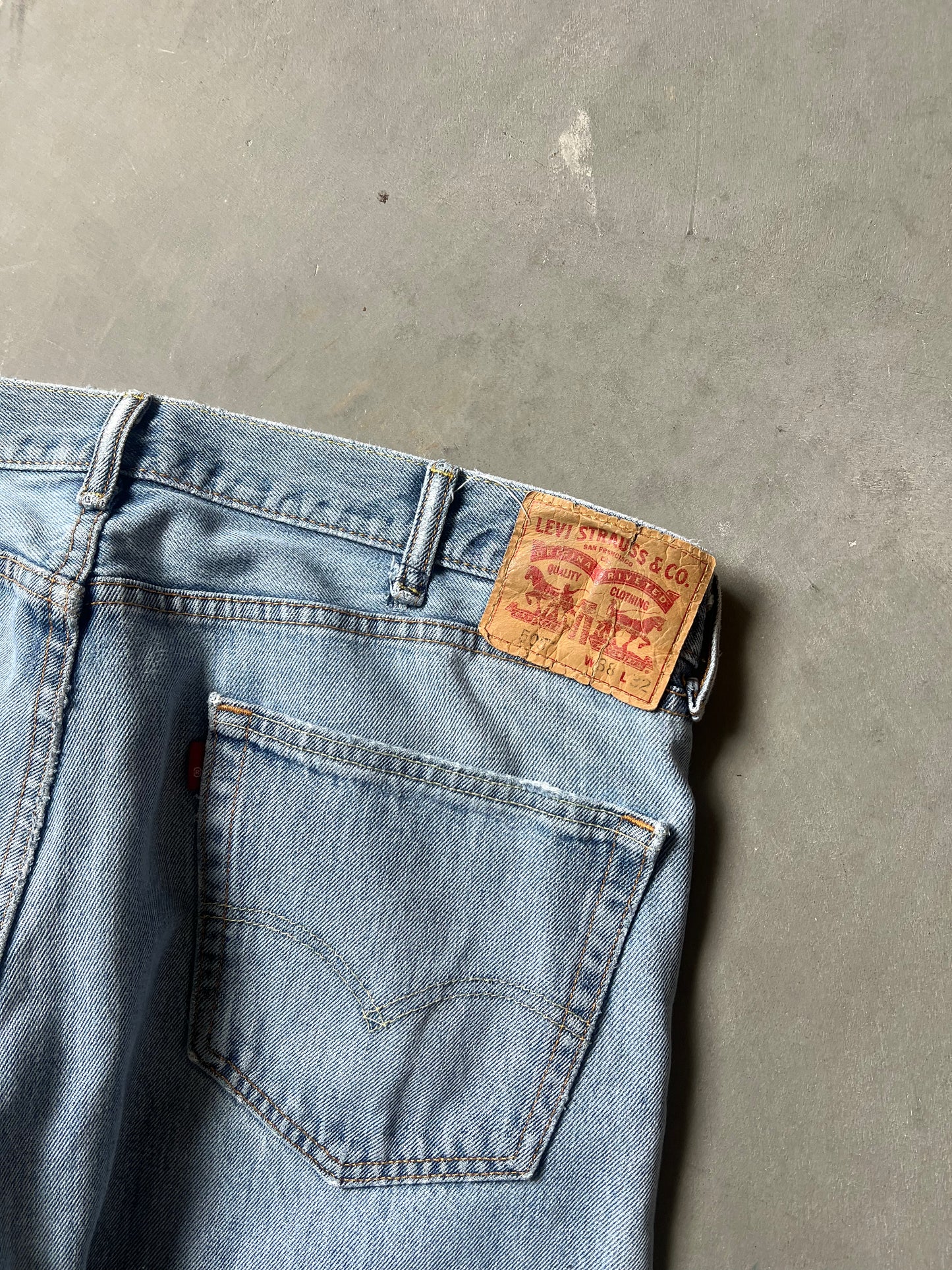 Vintage Denim Blue Levi Pants - 38x32