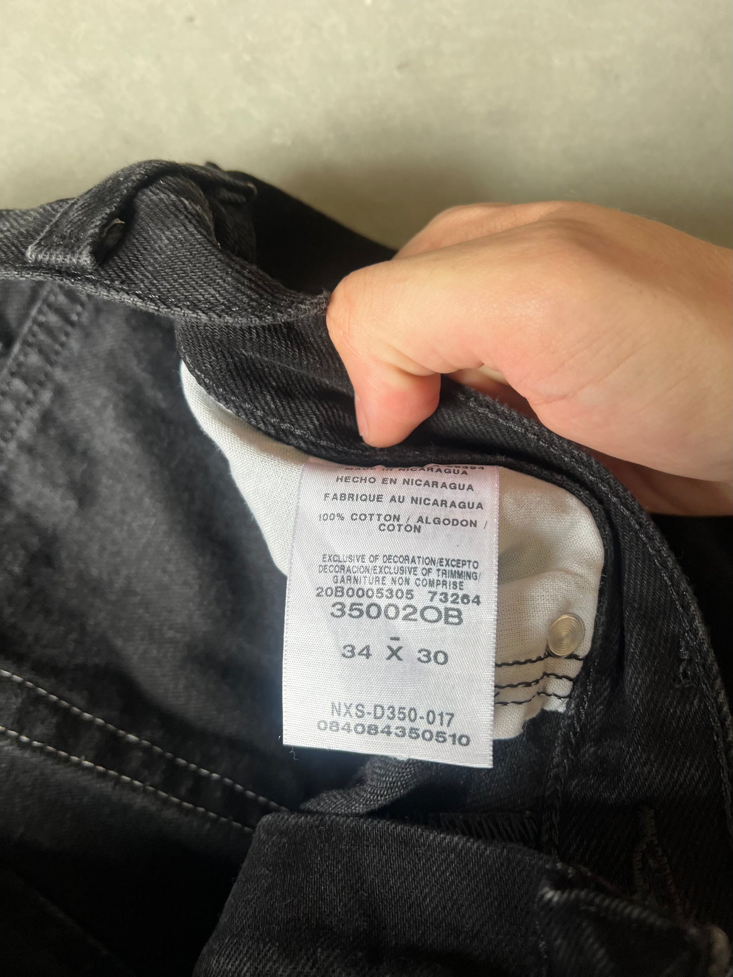 Vintage Black Wrangler Baggy Jeans - 34x30