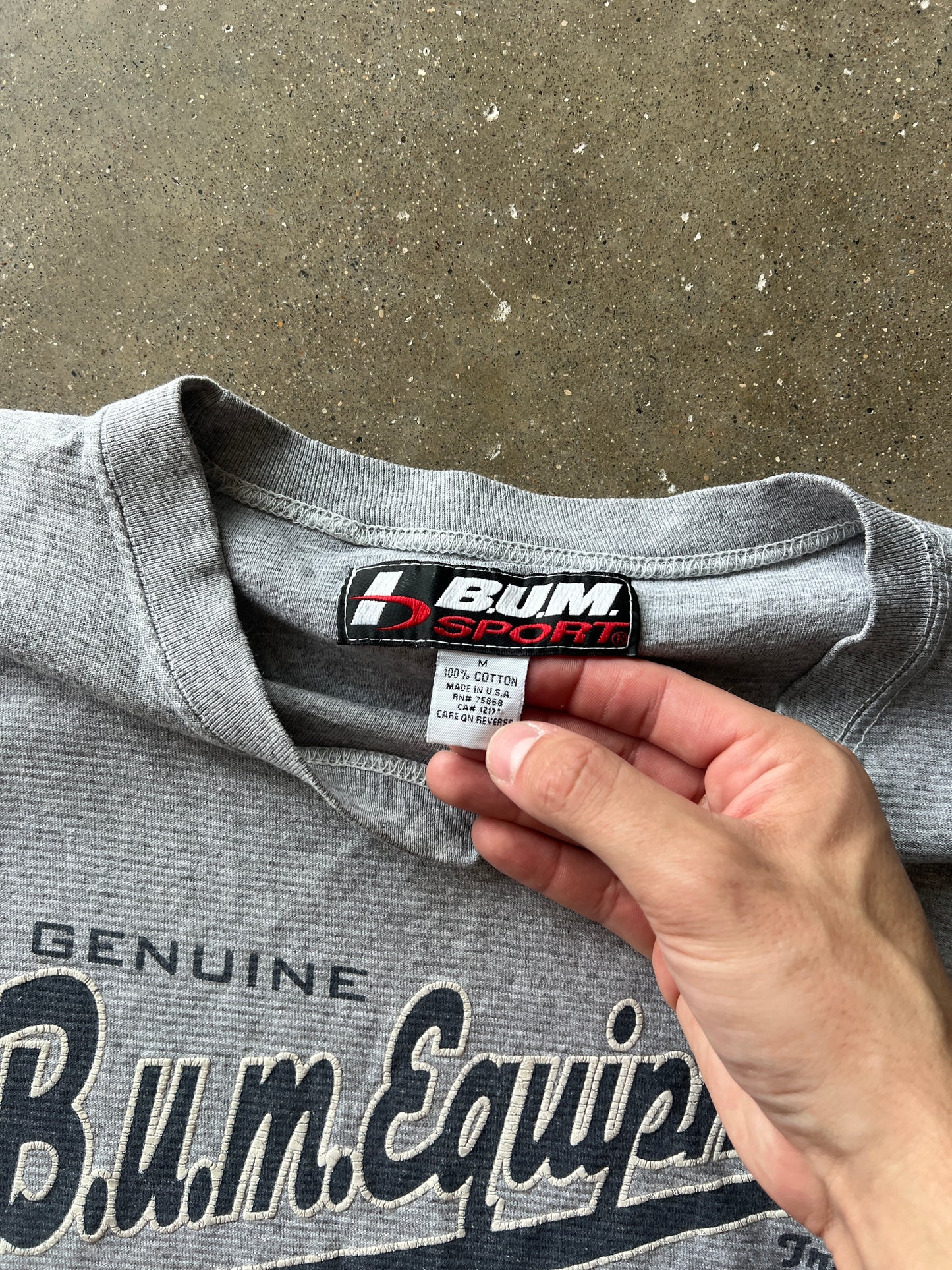 Vintage Grey Bum Sport Shirt - M