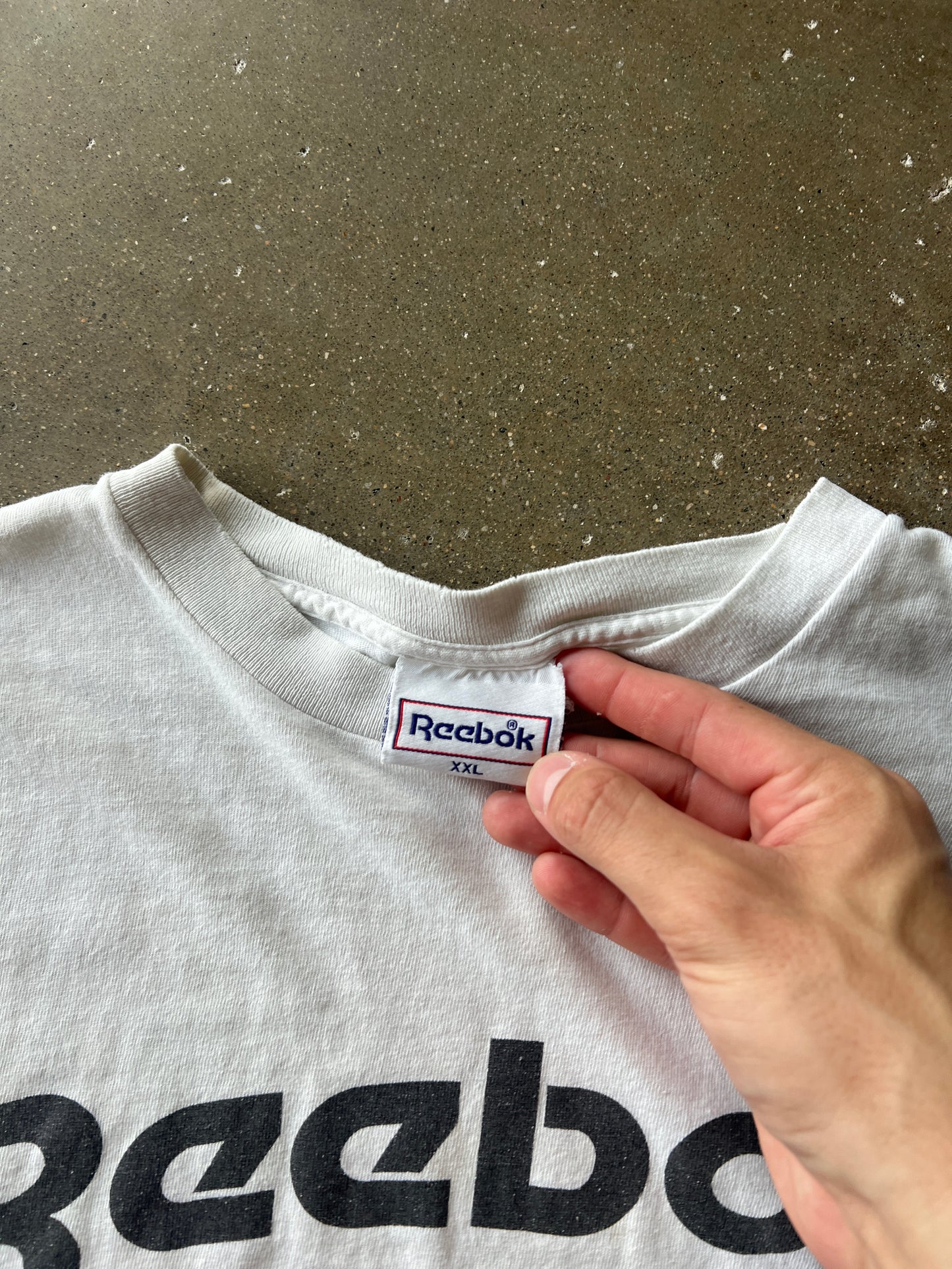 Vintage White Reebock Shirt - XXL