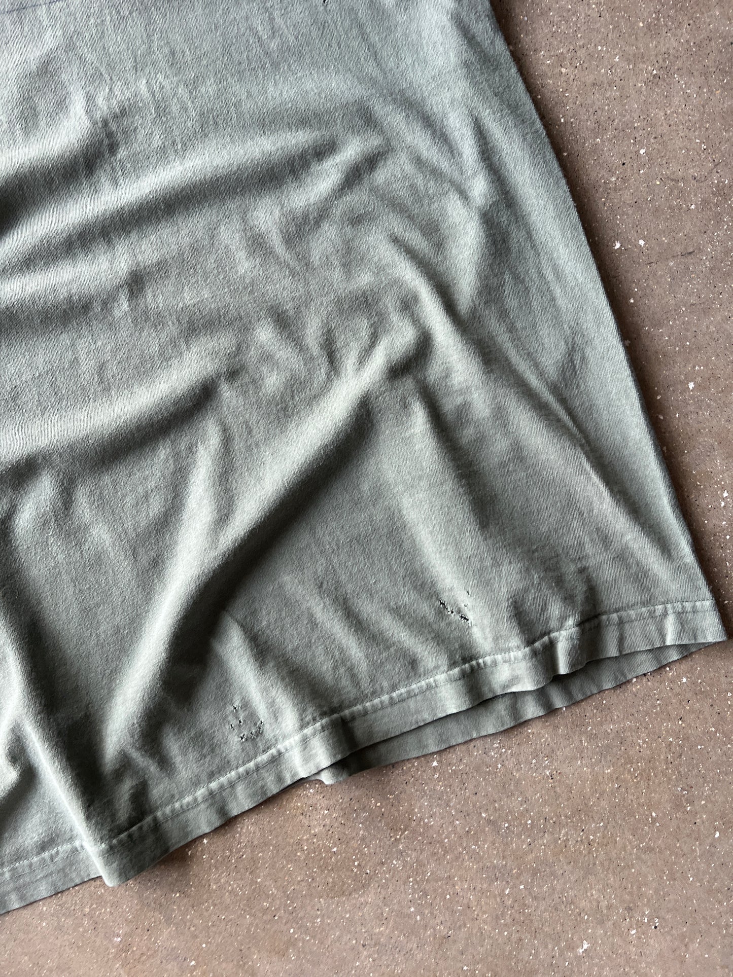 Vintage Green/Grey Distressed Lucky Brand Shirt - L